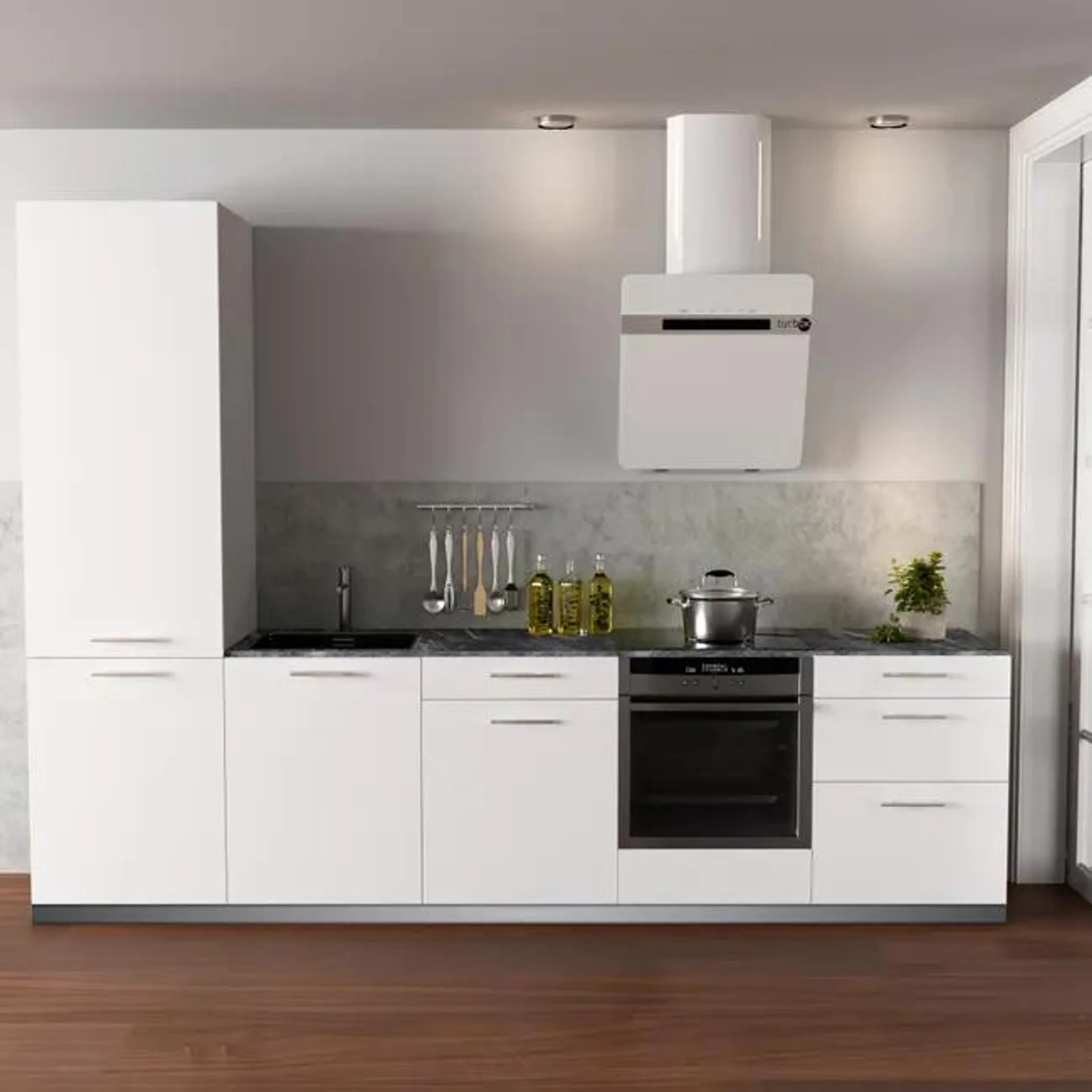 Cocina en kit DELINIA id SOFIA blanco 3.00 m