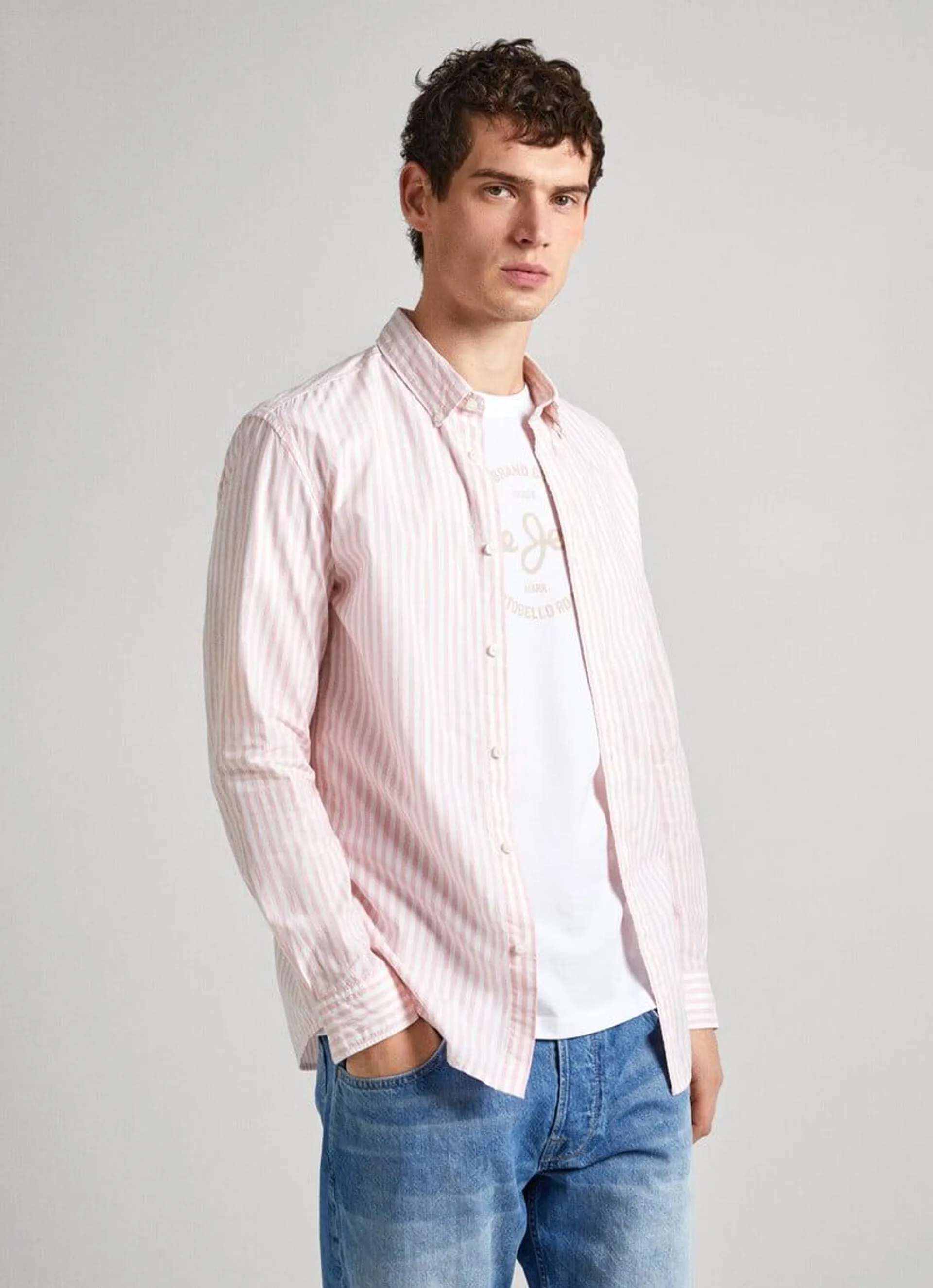 CAMISA POPELÍN RAYAS FIT SLIM