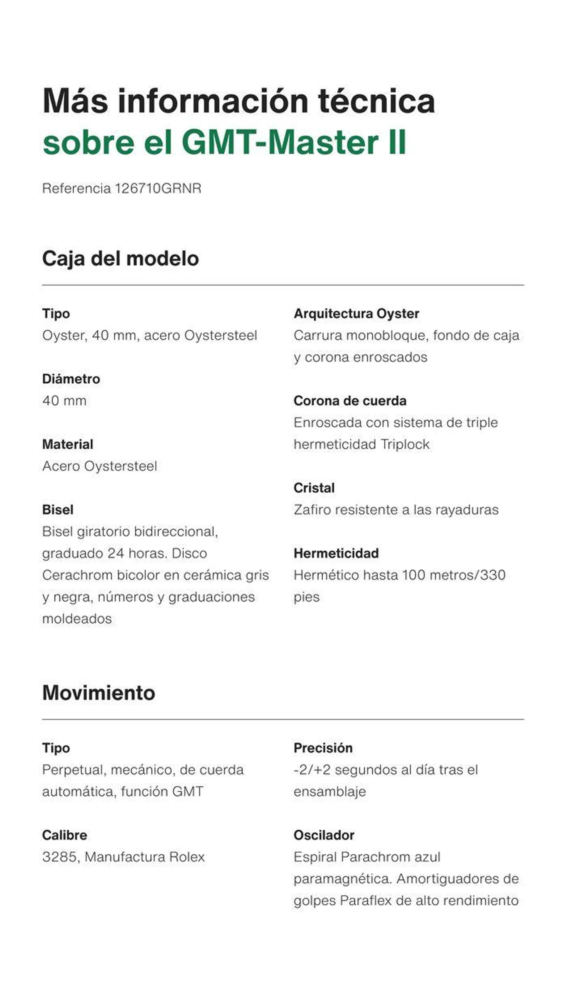 Catálogo de GMT-Master II 22 de mayo al 31 de diciembre 2024 - Página 11