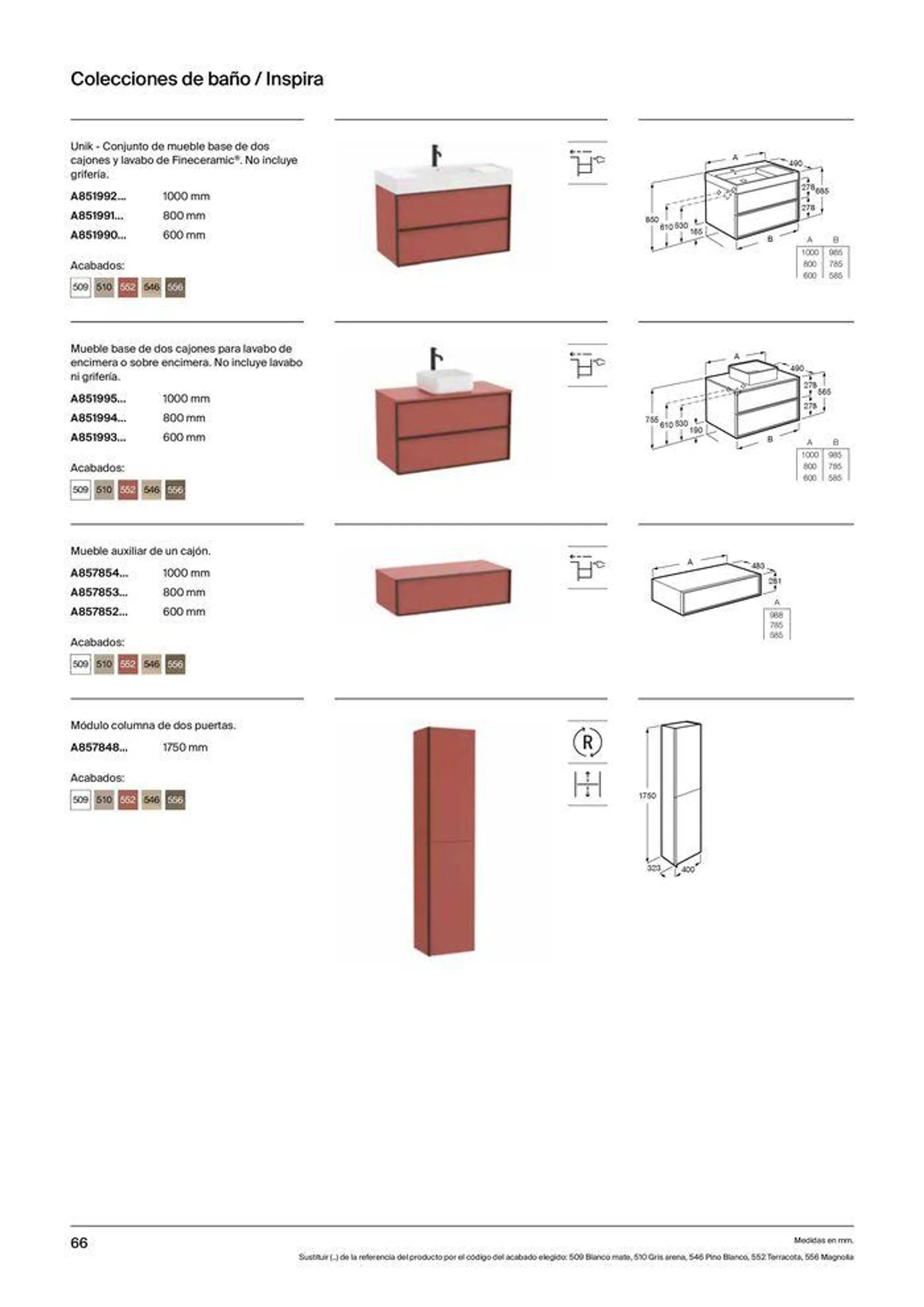 Catálogo de Colecciones de Baño, Muebles y Accesorios 19 de septiembre al 31 de diciembre 2024 - Página 68