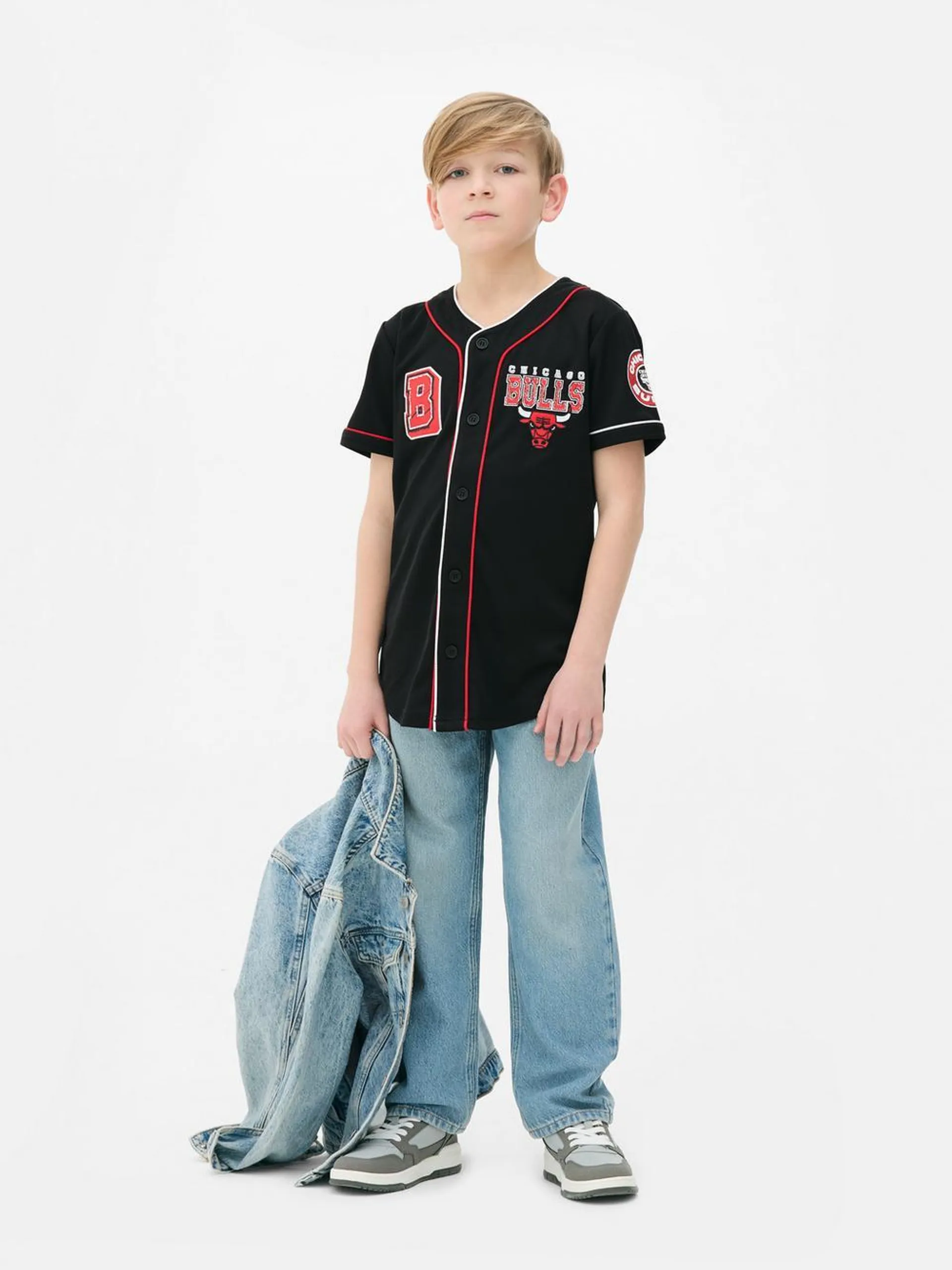 Camiseta de béisbol de los Chicago Bulls de la NBA