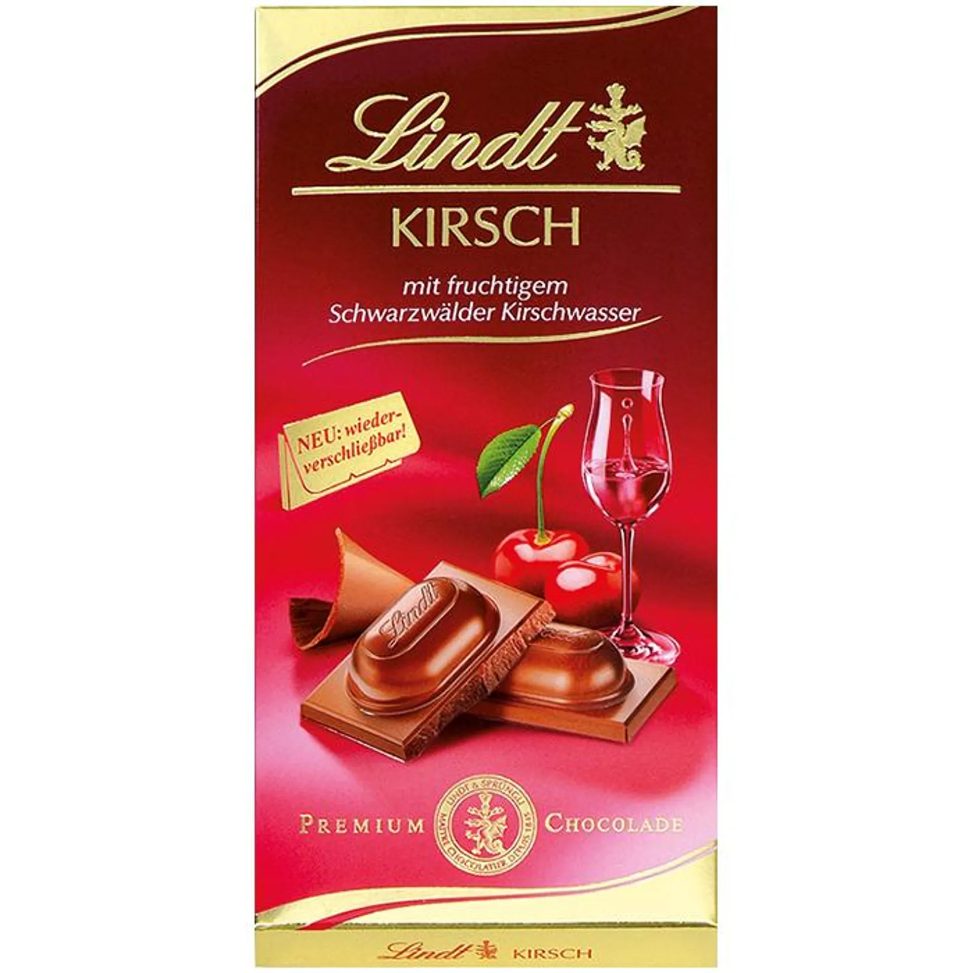 Tableta de Chocolate Licor Kirsch 100g - Lindt