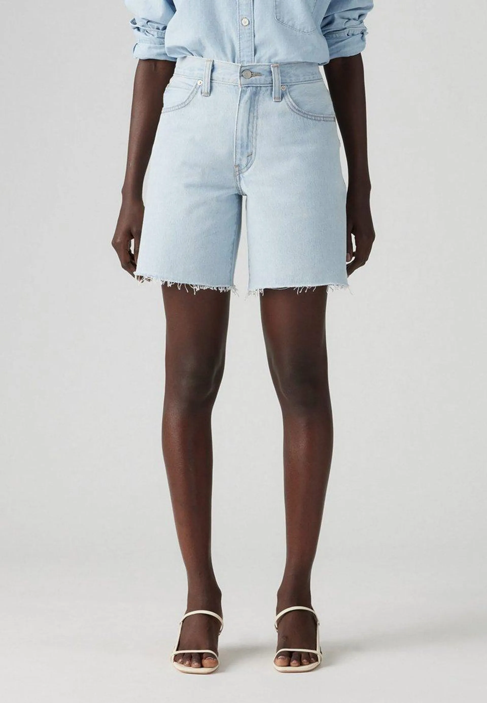 '94 BAGGY SHORT - Shorts vaqueros - mister twister cut hem
