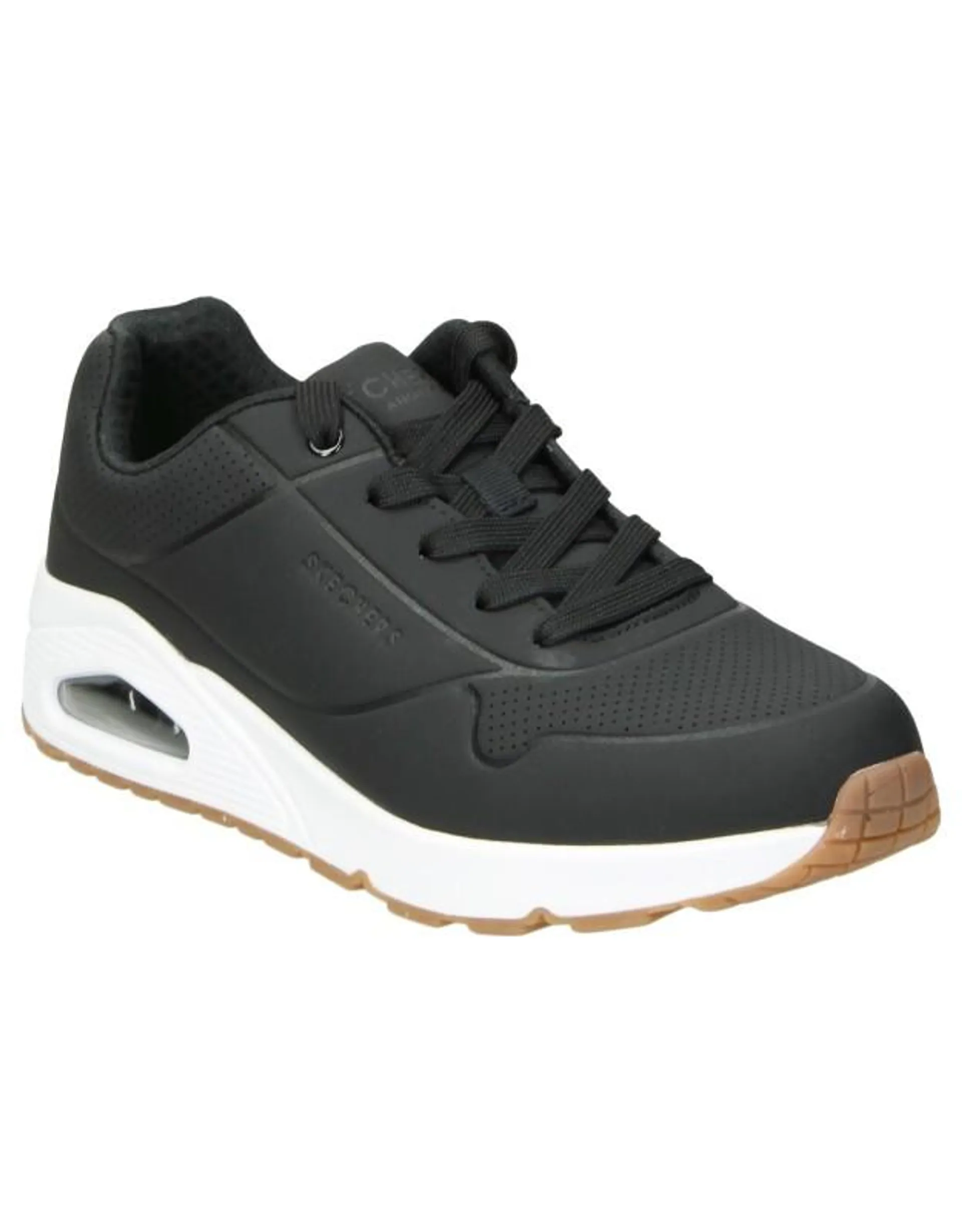 Zapatillas negras Skechers Uno Stand On Air para mujer