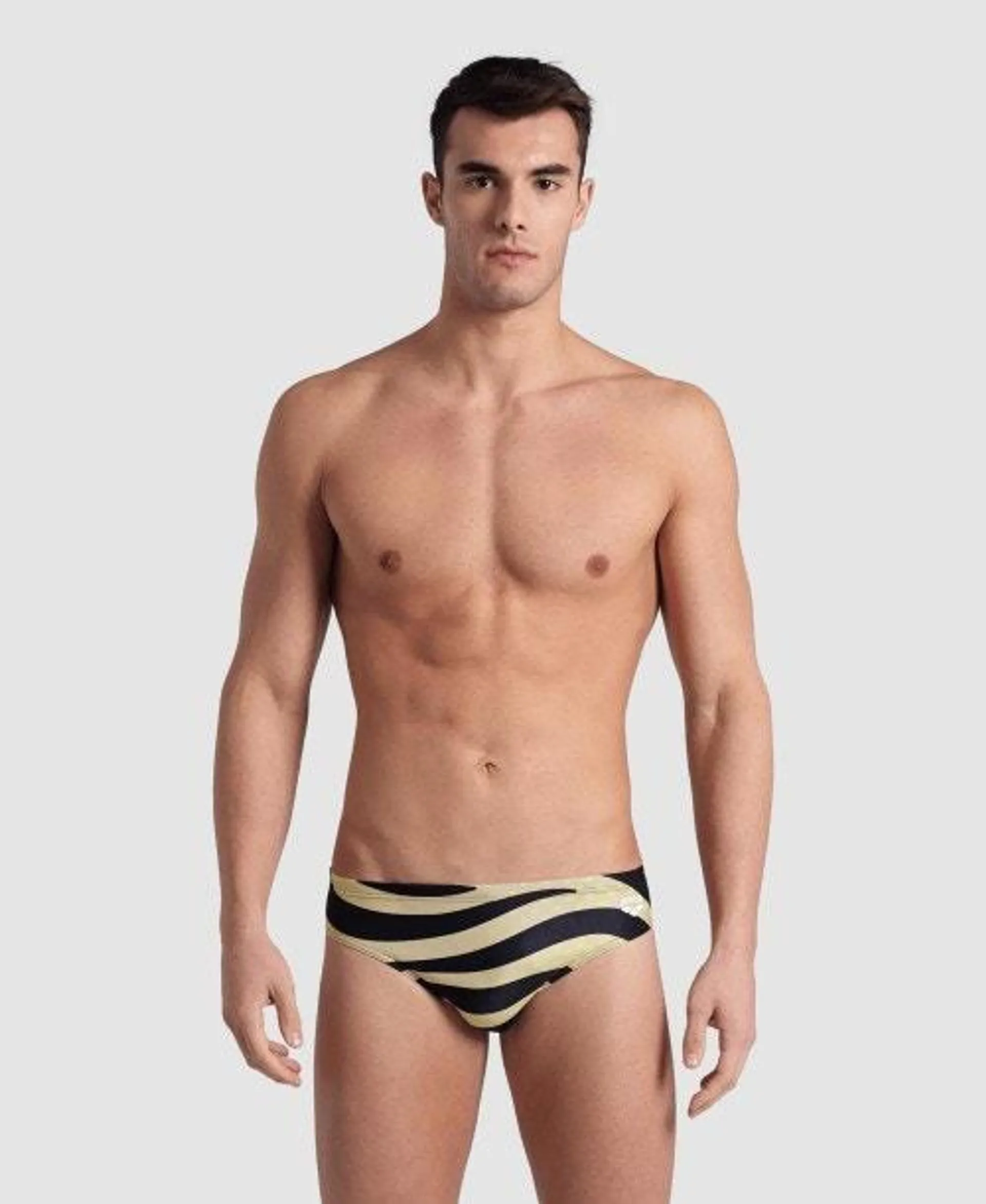 Bañador Slip Hombre arena Multi Stripes