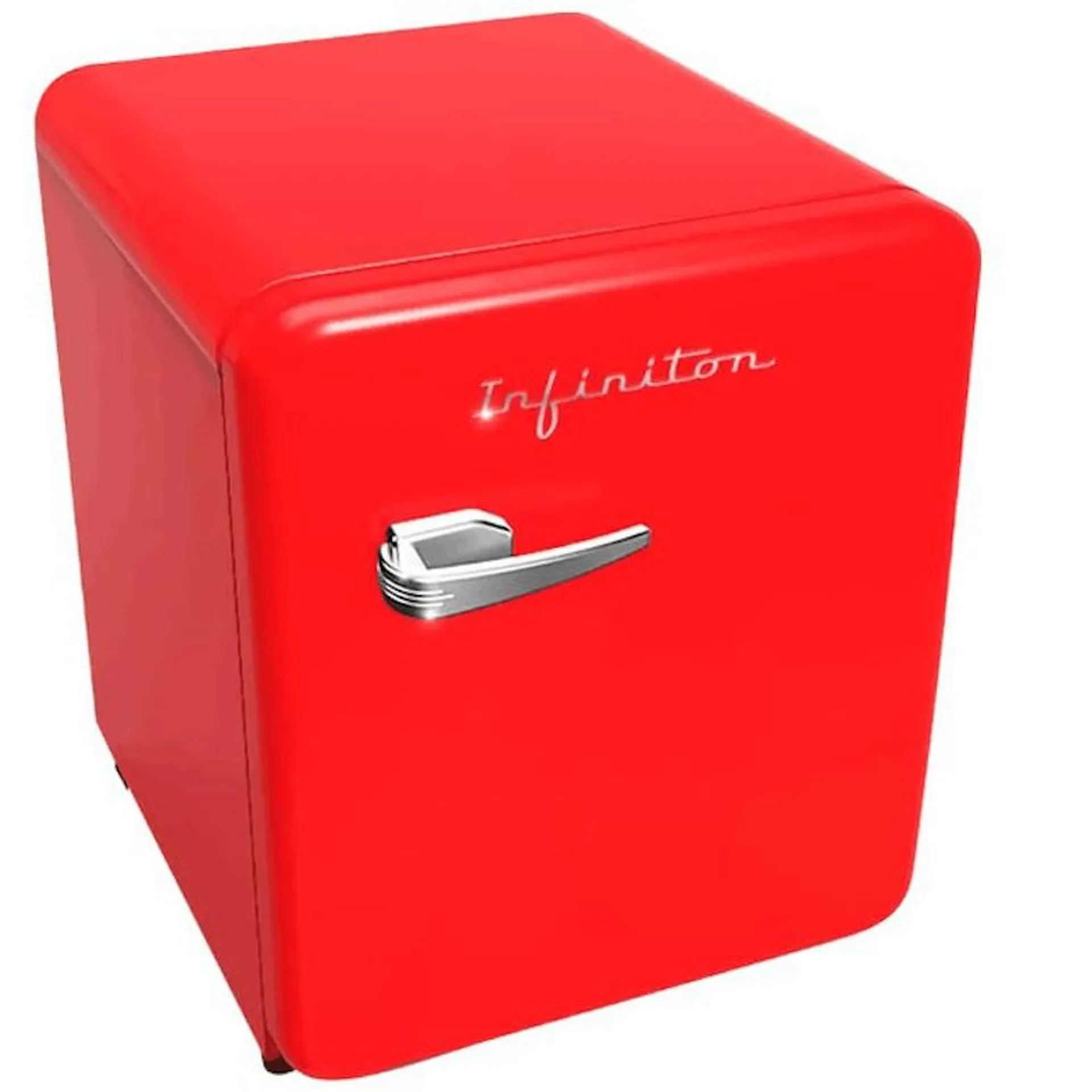 INFINITON Frigorifico Cooler CL-V48, 46 Litros, 49 cm de Altura, Ciclico, F, Rojo Vintage