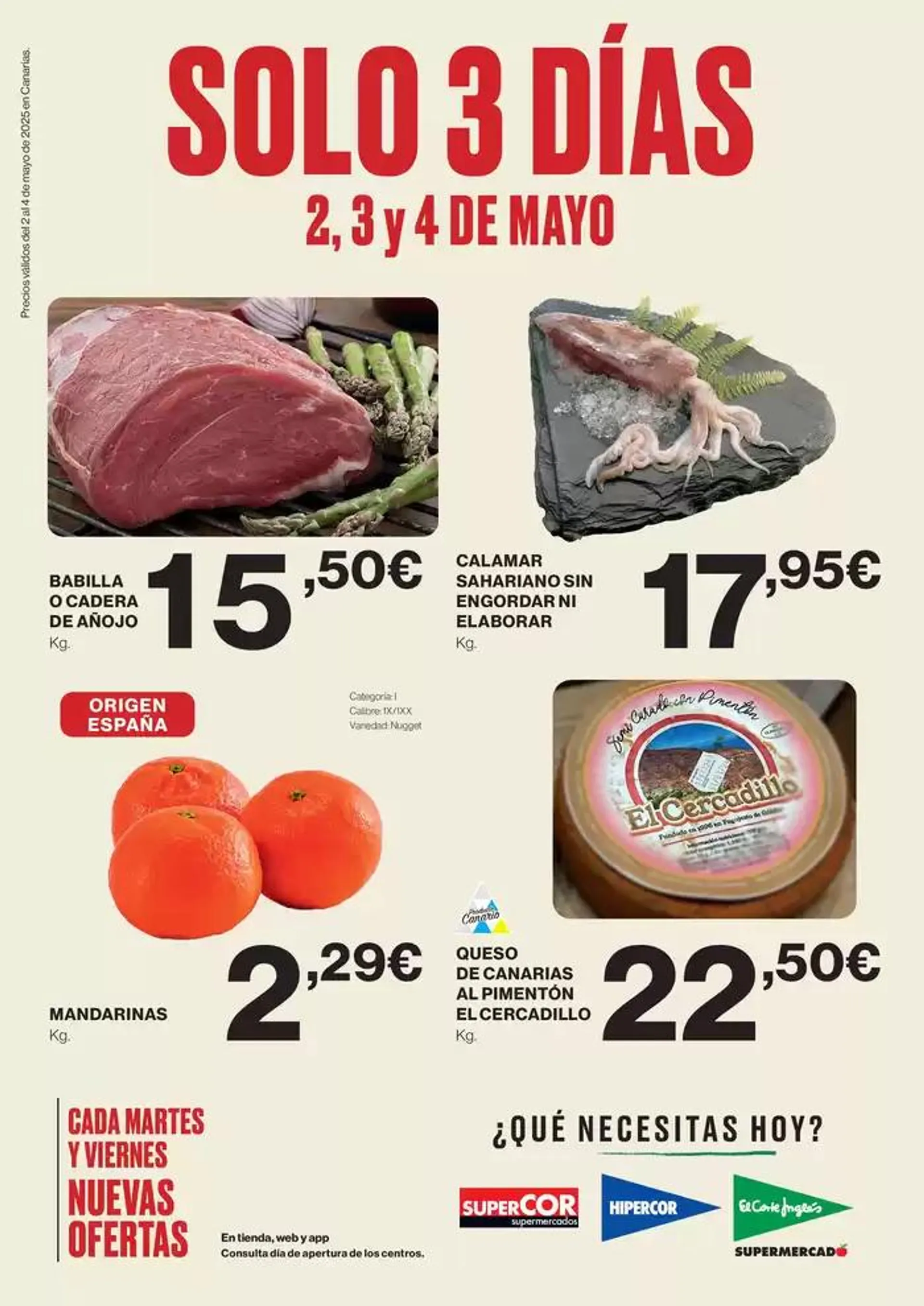 Precios válidos del 2 al 4 de mayo de 2025 en Canarias - 1