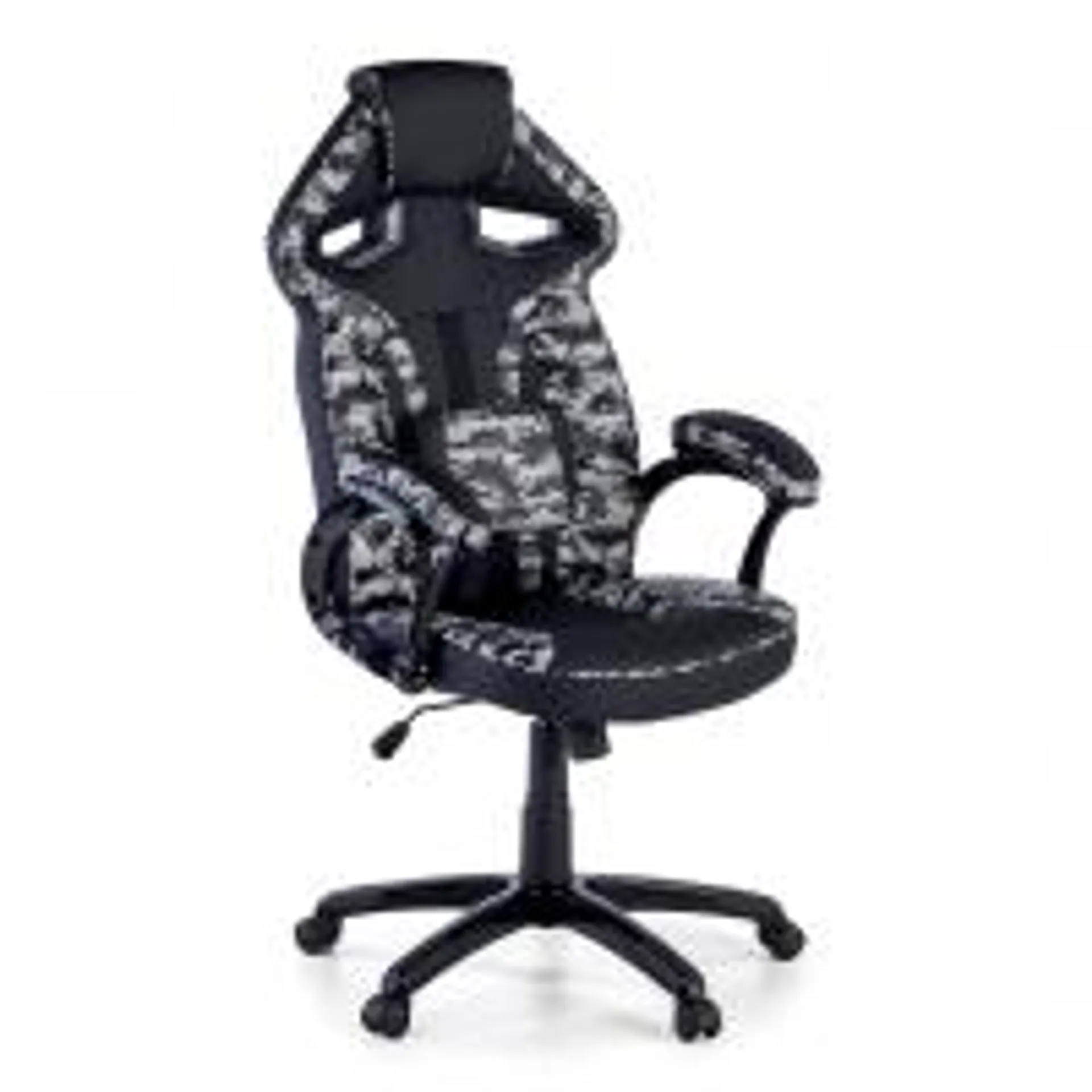 Silla Gaming Warrior, soporte lumbar, camuflaje