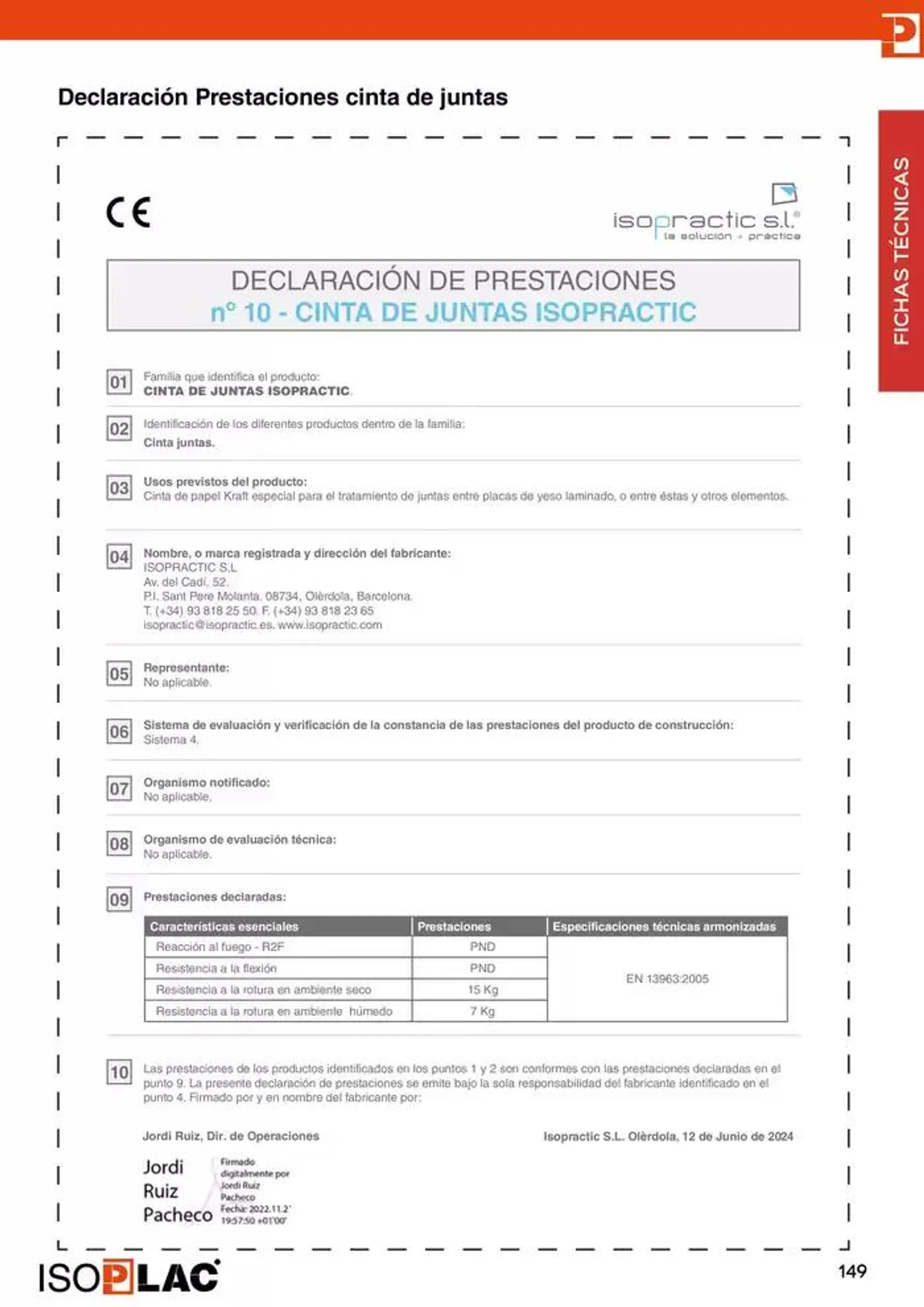 Catálogo de Manual Técnico Isoplac 15 de noviembre al 30 de noviembre 2024 - Página 149