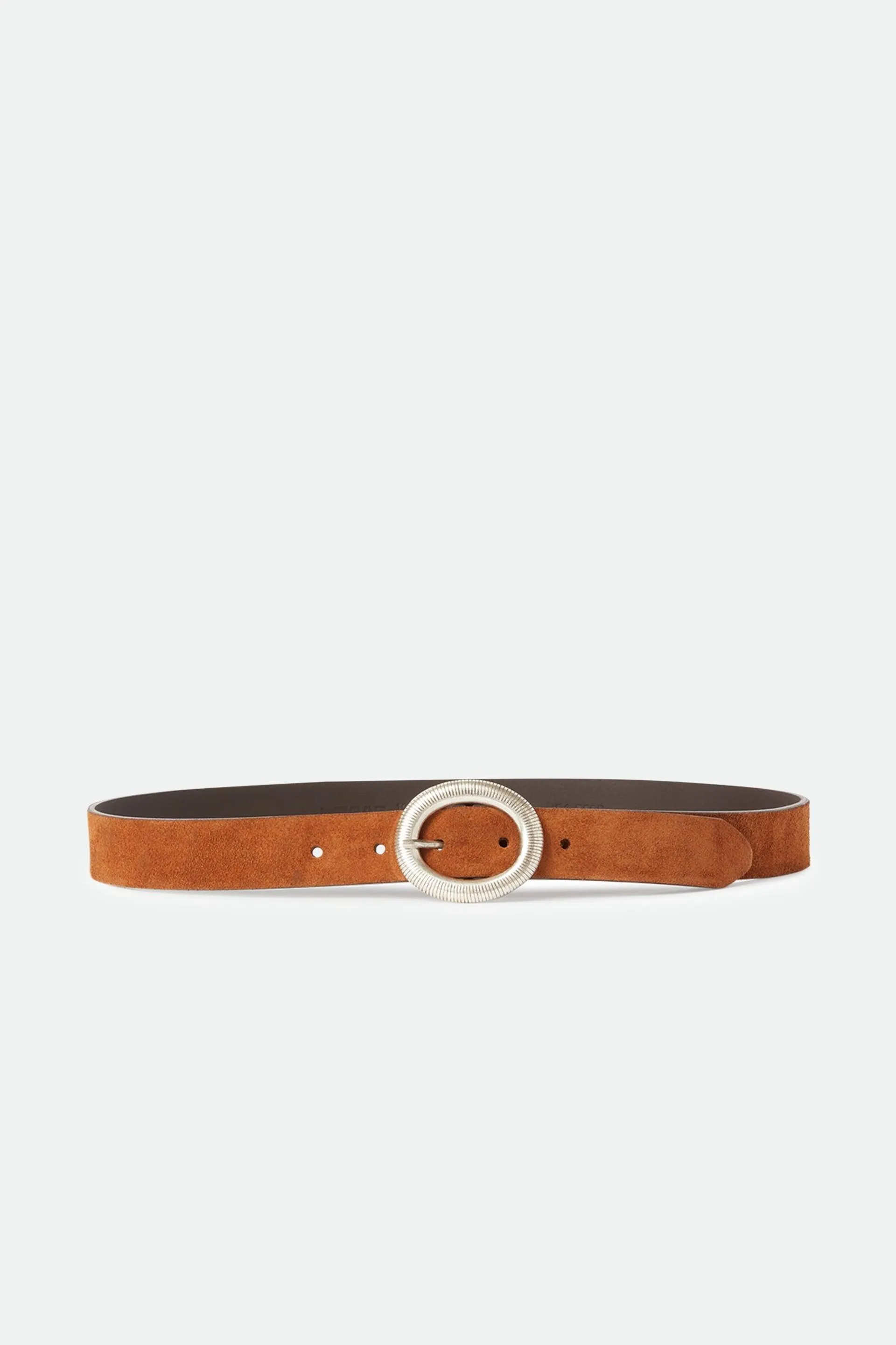 Women's Genuine Leather Belt with Circular Buckle