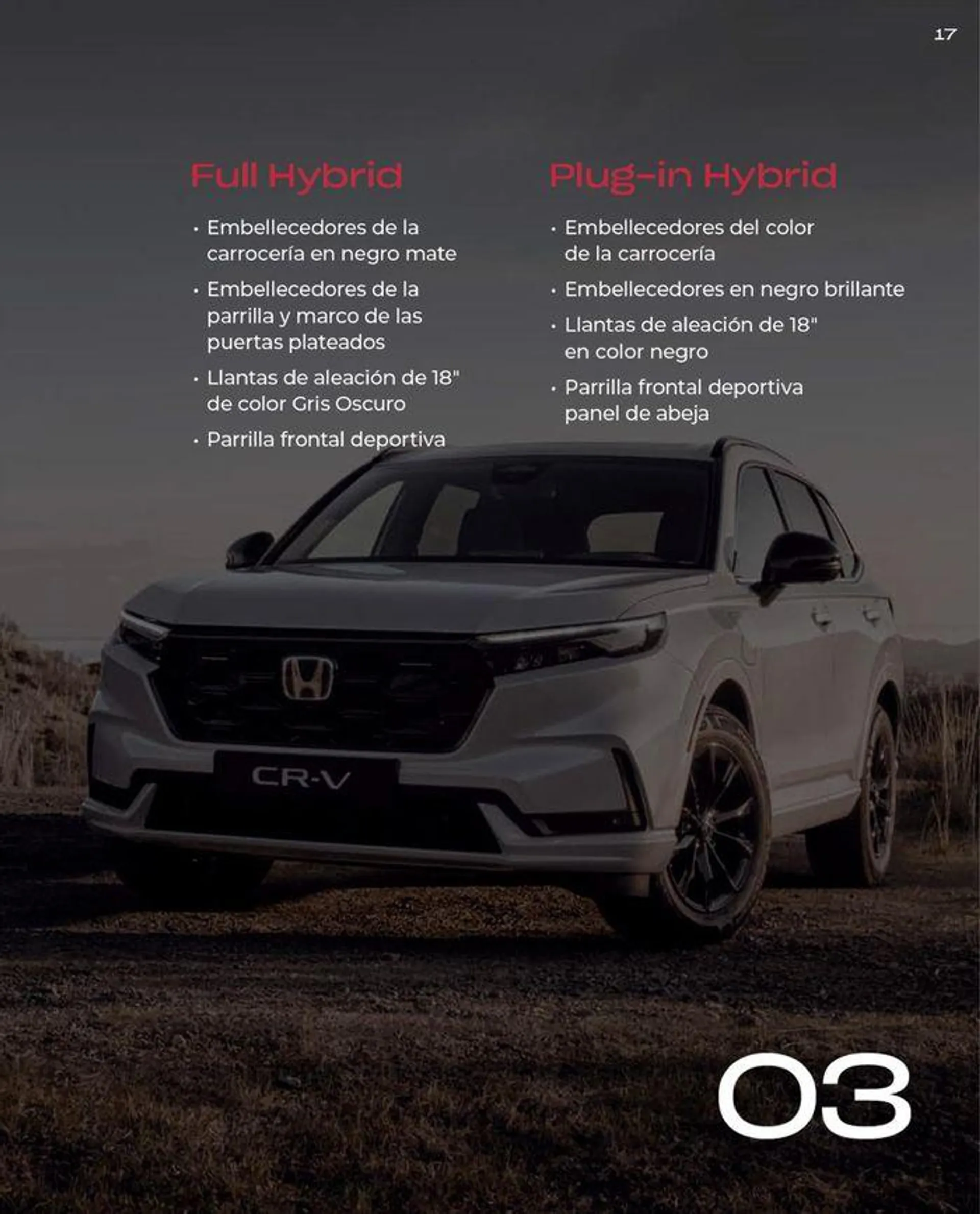 Catálogo de Honda CR-V e:HEV &amp; e:PHEV 9 de agosto al 30 de junio 2025 - Página 17