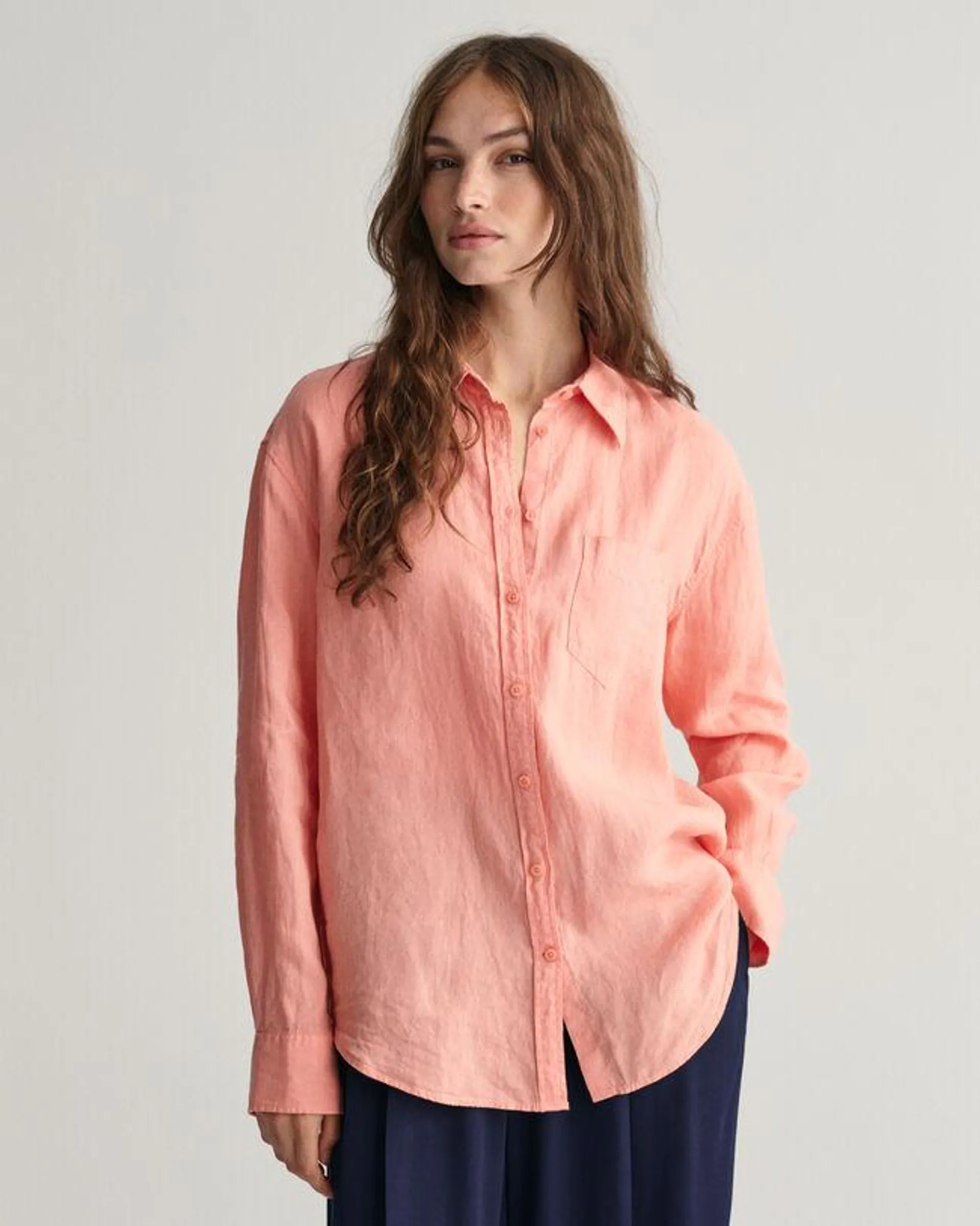 Camisa Relaxed Fit de lino