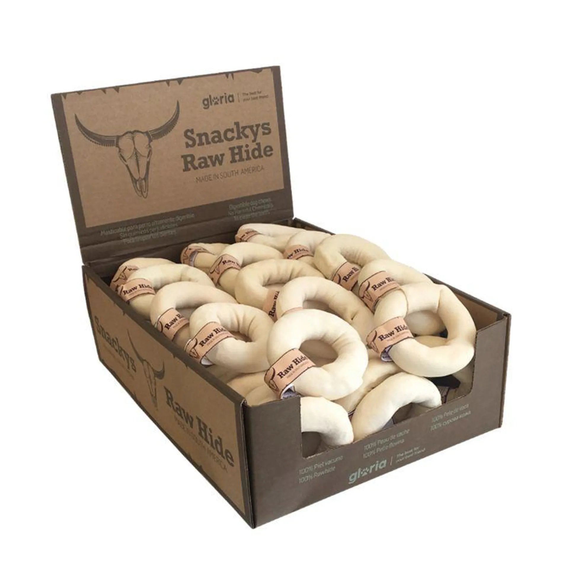 Snackys rawhide masticable donut 8-9cm