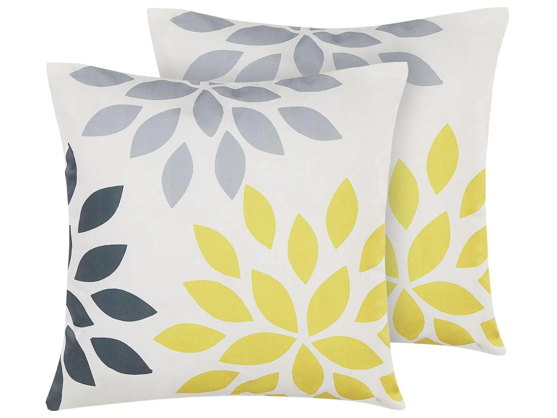 Conjunto de 2 cojines de exterior RIALE Patrón floral 45 x 45 cm Multicolor