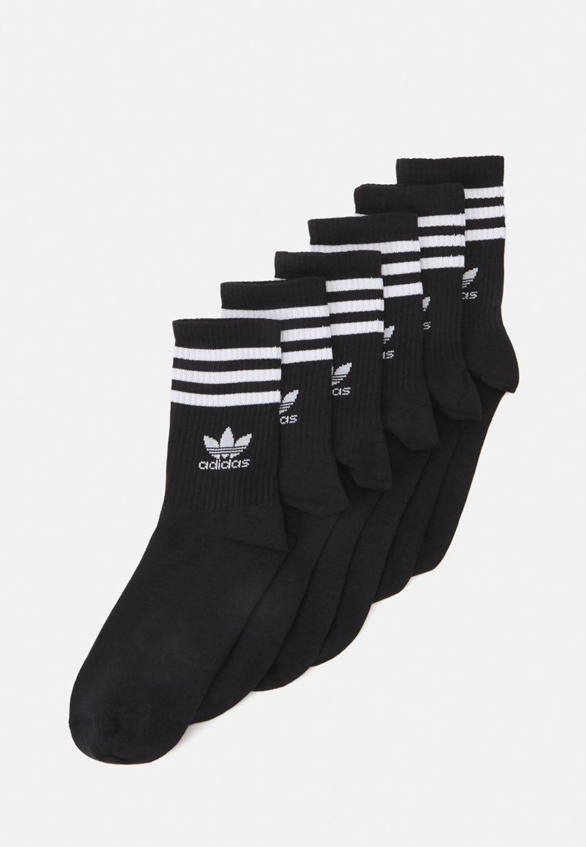 3-STRIPES CREW 6 PAIRS - Socks - black