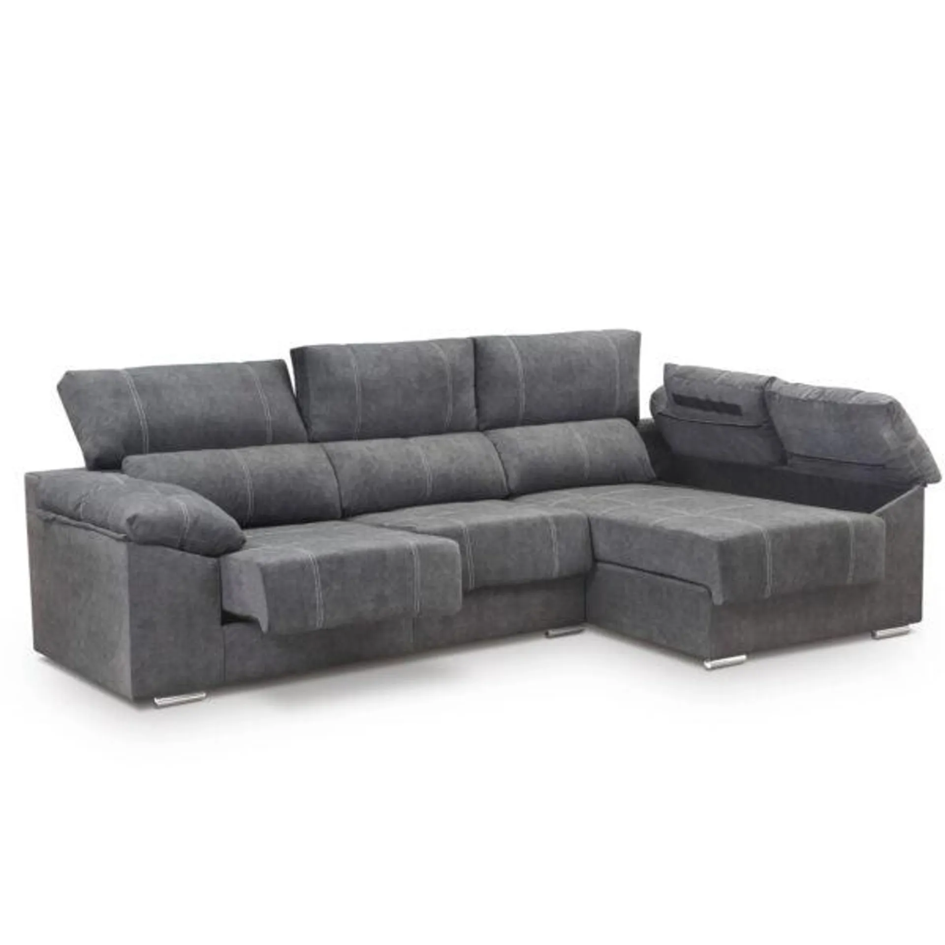 Sofá chaiselongue con almacenaje Leire