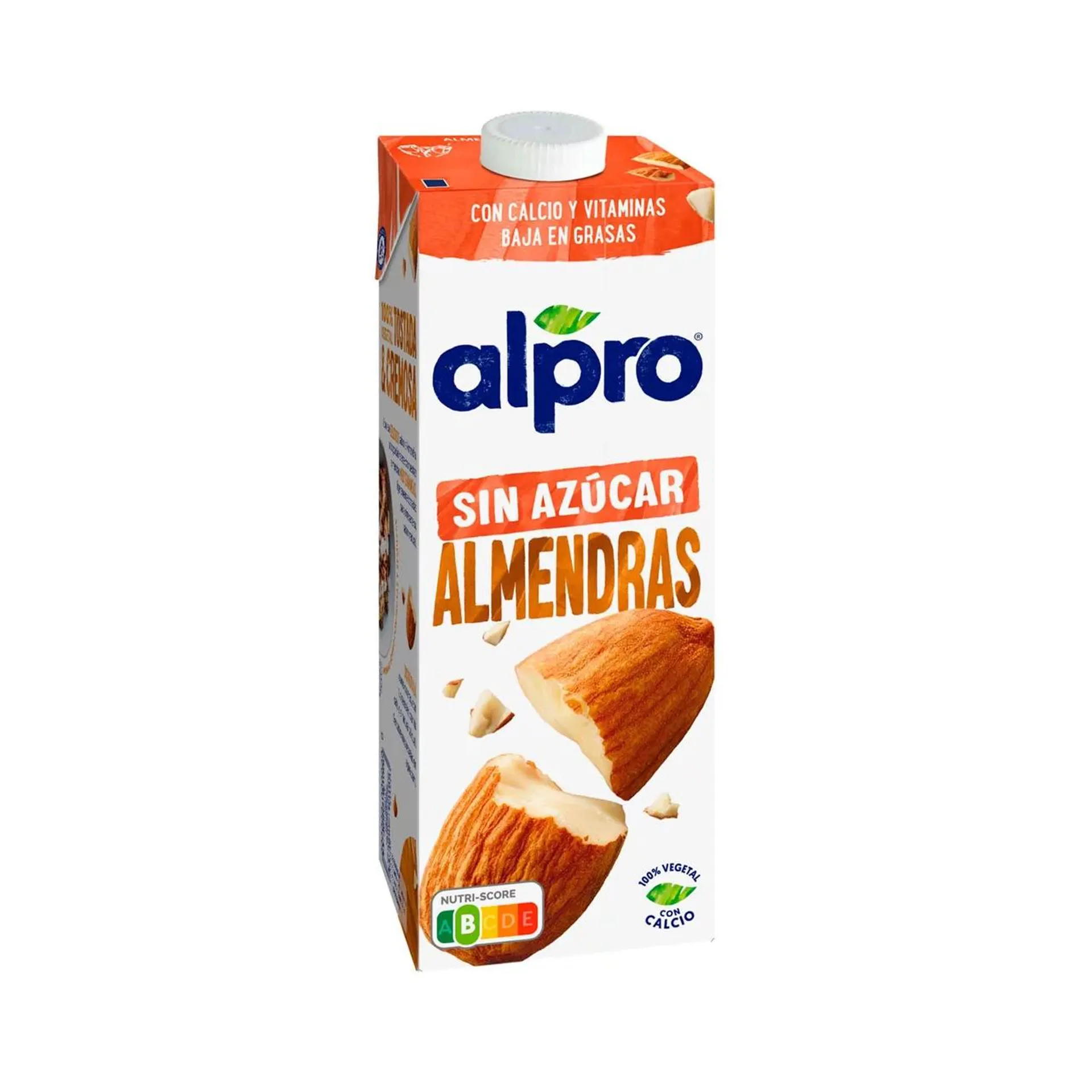 ALPRO Bebida de almendras 100% vegetal, sin azúcar ni edulcorantes 1 l.