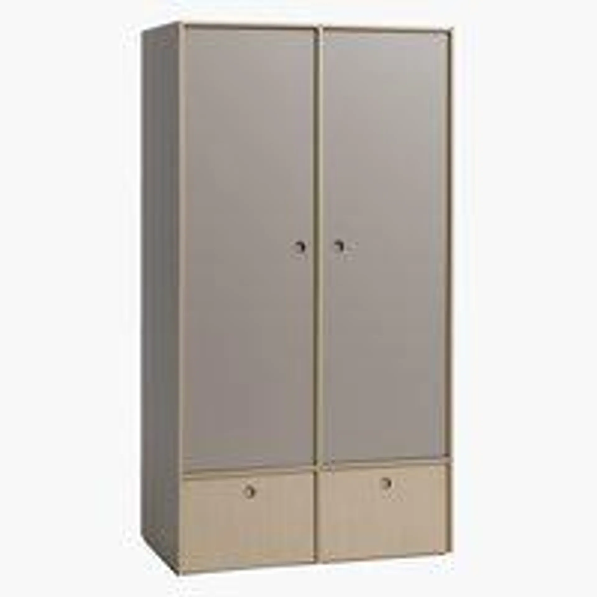 Armario ANNISSE 105x200 2 puertas gris/natural