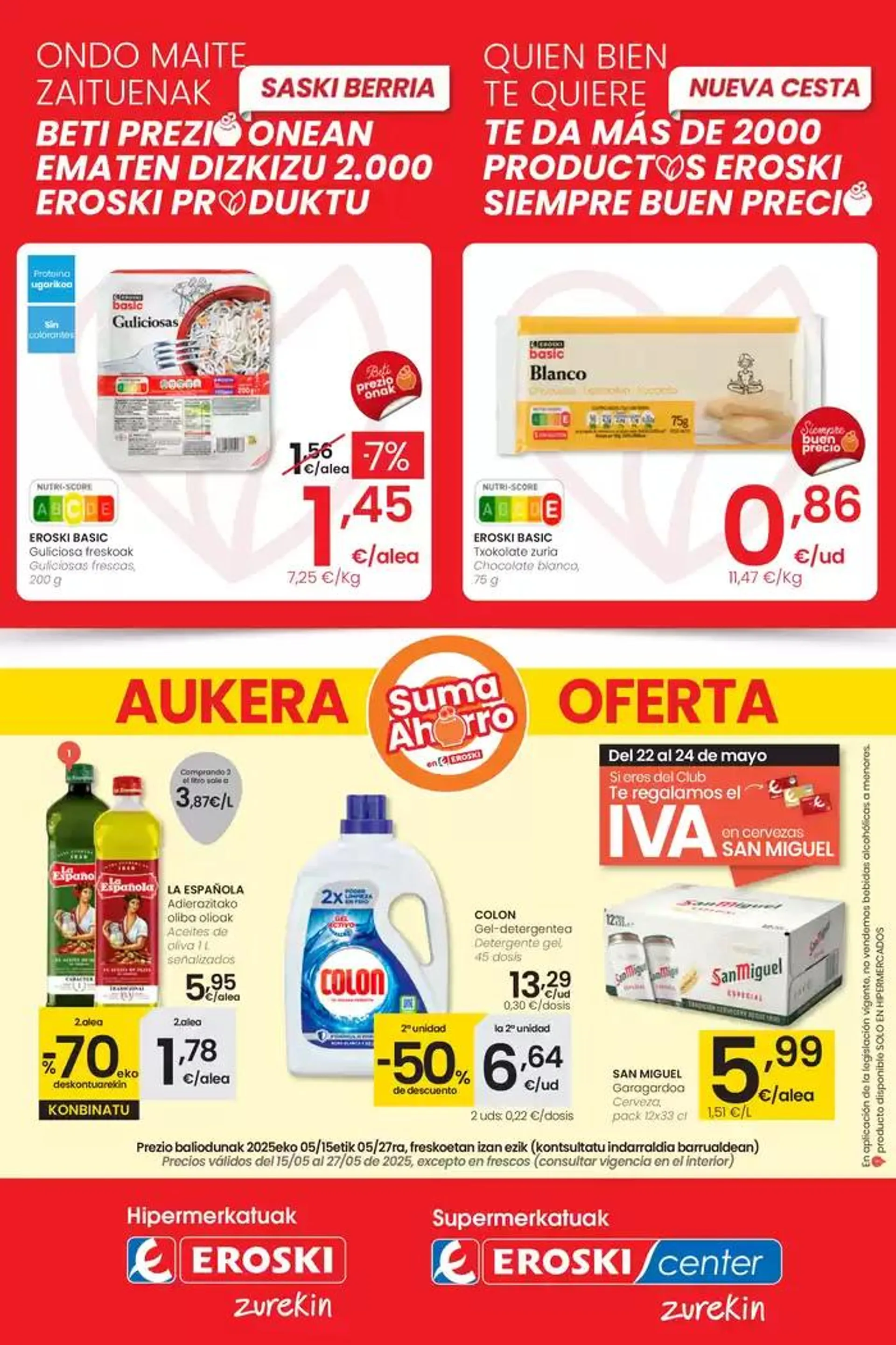 AUKERA OFERTA HIPERMERKATUAK EROSKI - 1
