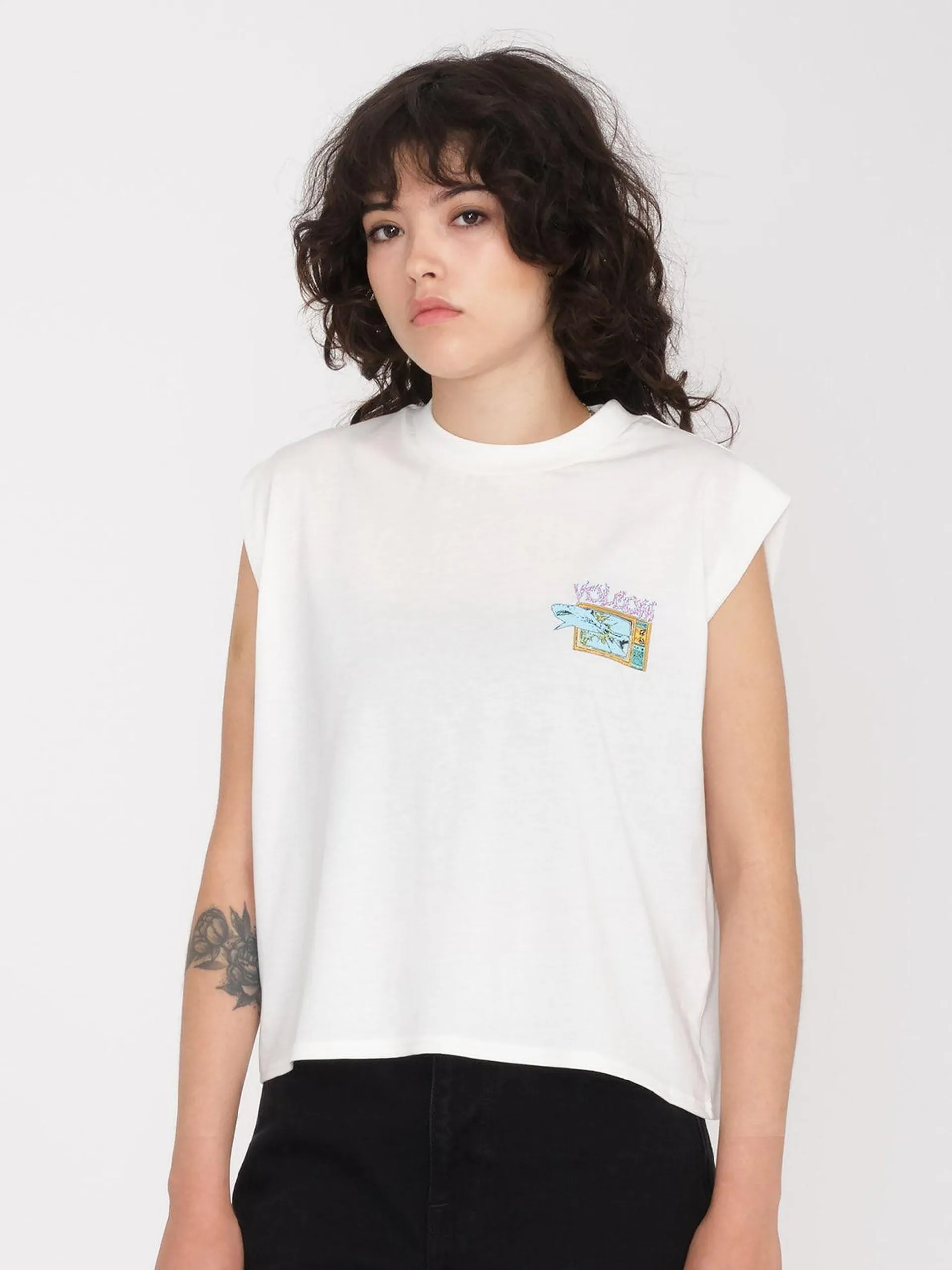 Camiseta sin mangas Frenchsurf - STAR WHITE