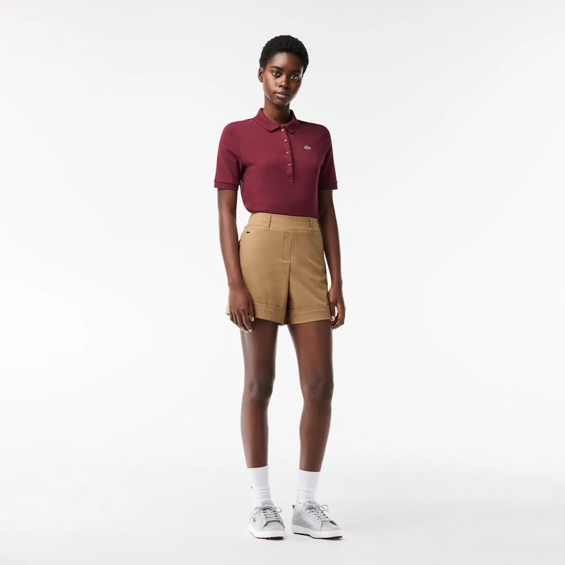 Bermudas de mujer Lacoste SPORT Golf en tafetán elástico