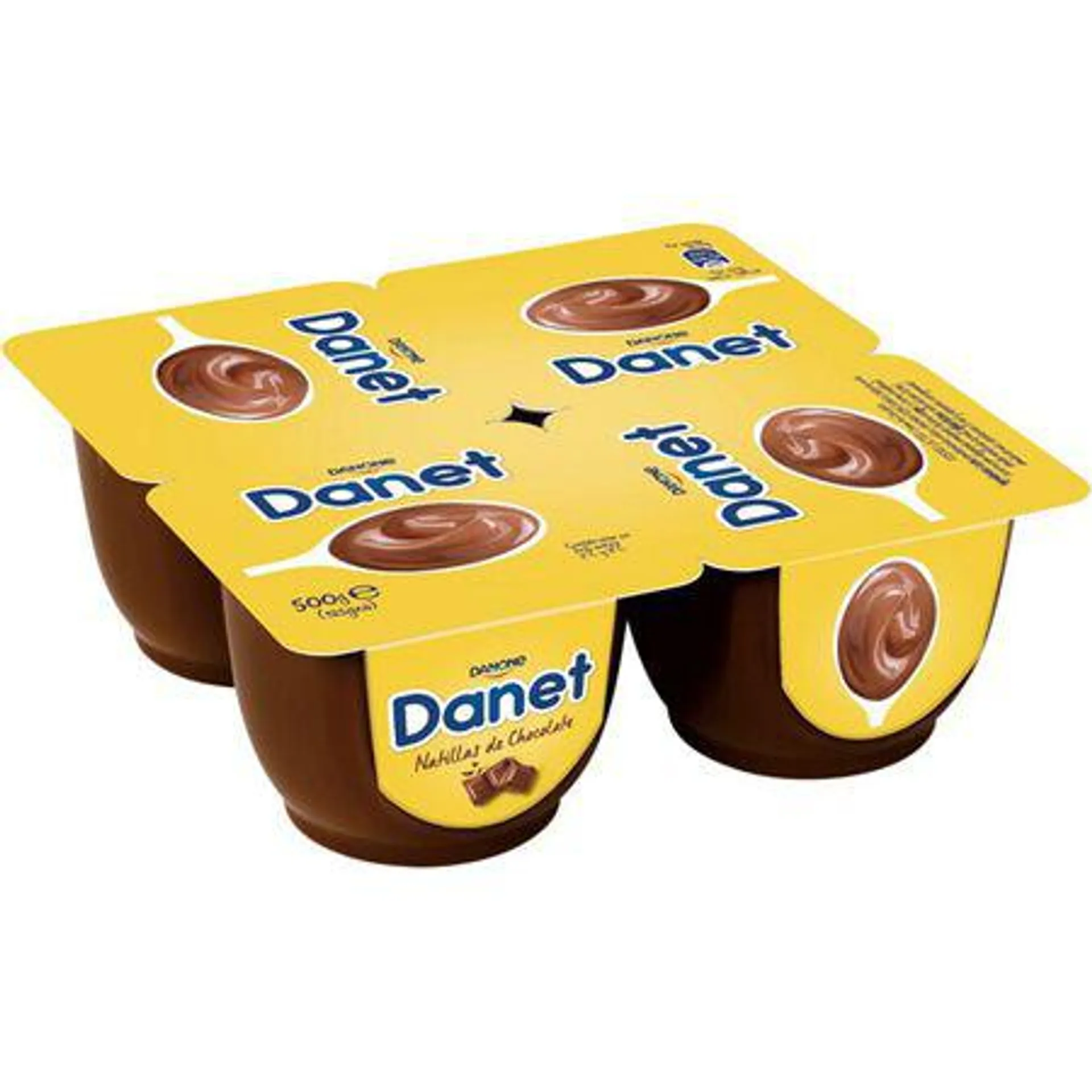 Natillas Danet pack 4 chocolate