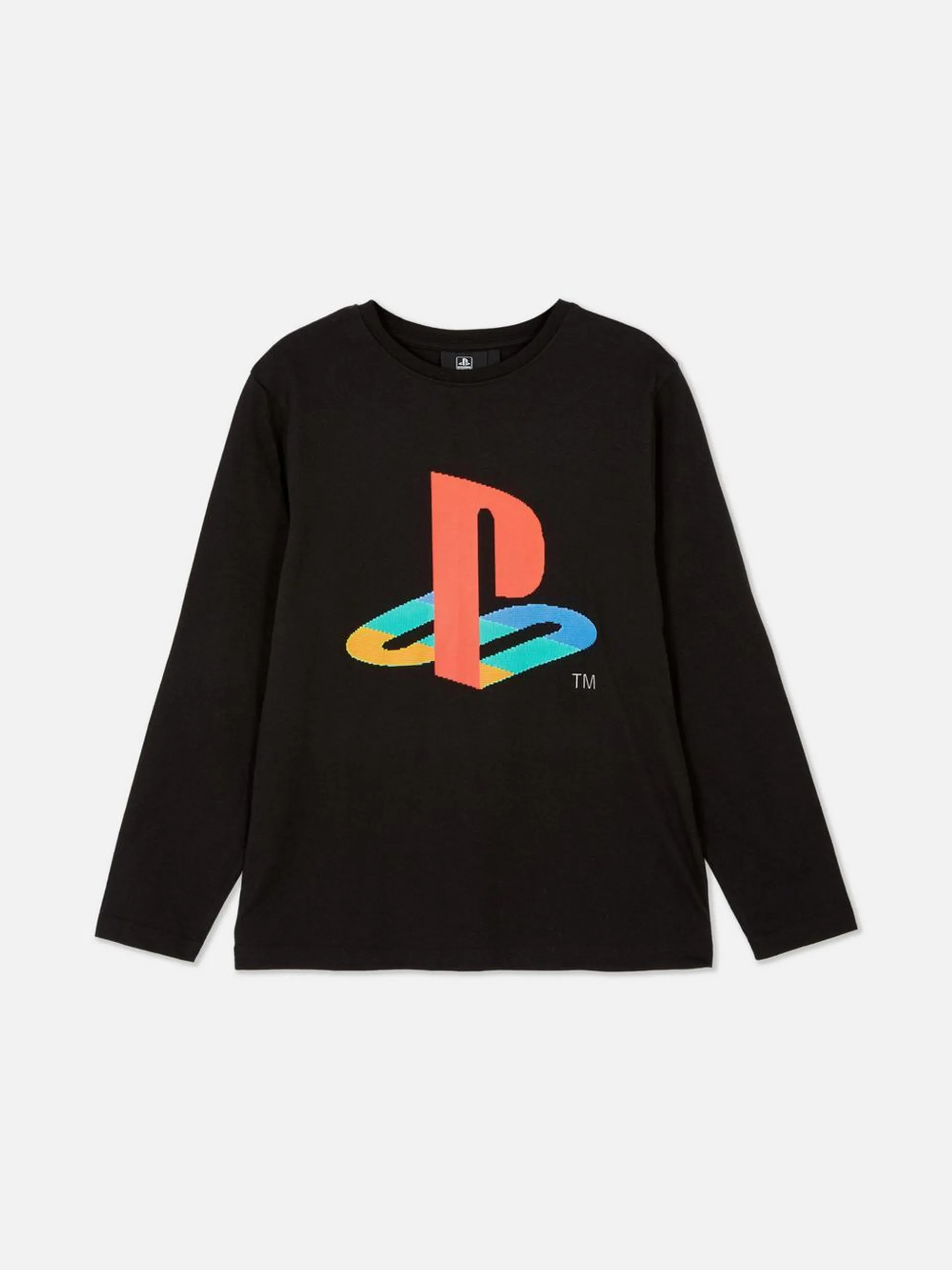 T-shirt met lange mouwen en logo PlayStation