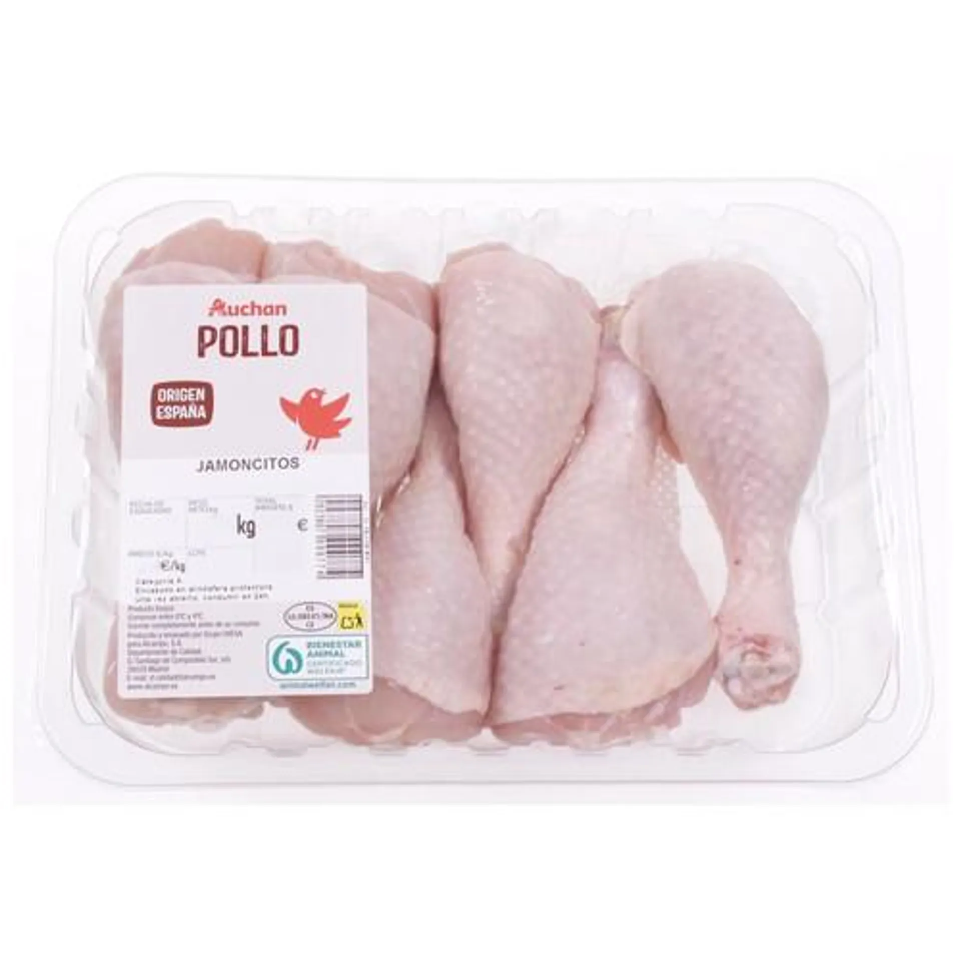 AUCHAN Jamoncitos de pollo 6 uds. Producto Alcampo