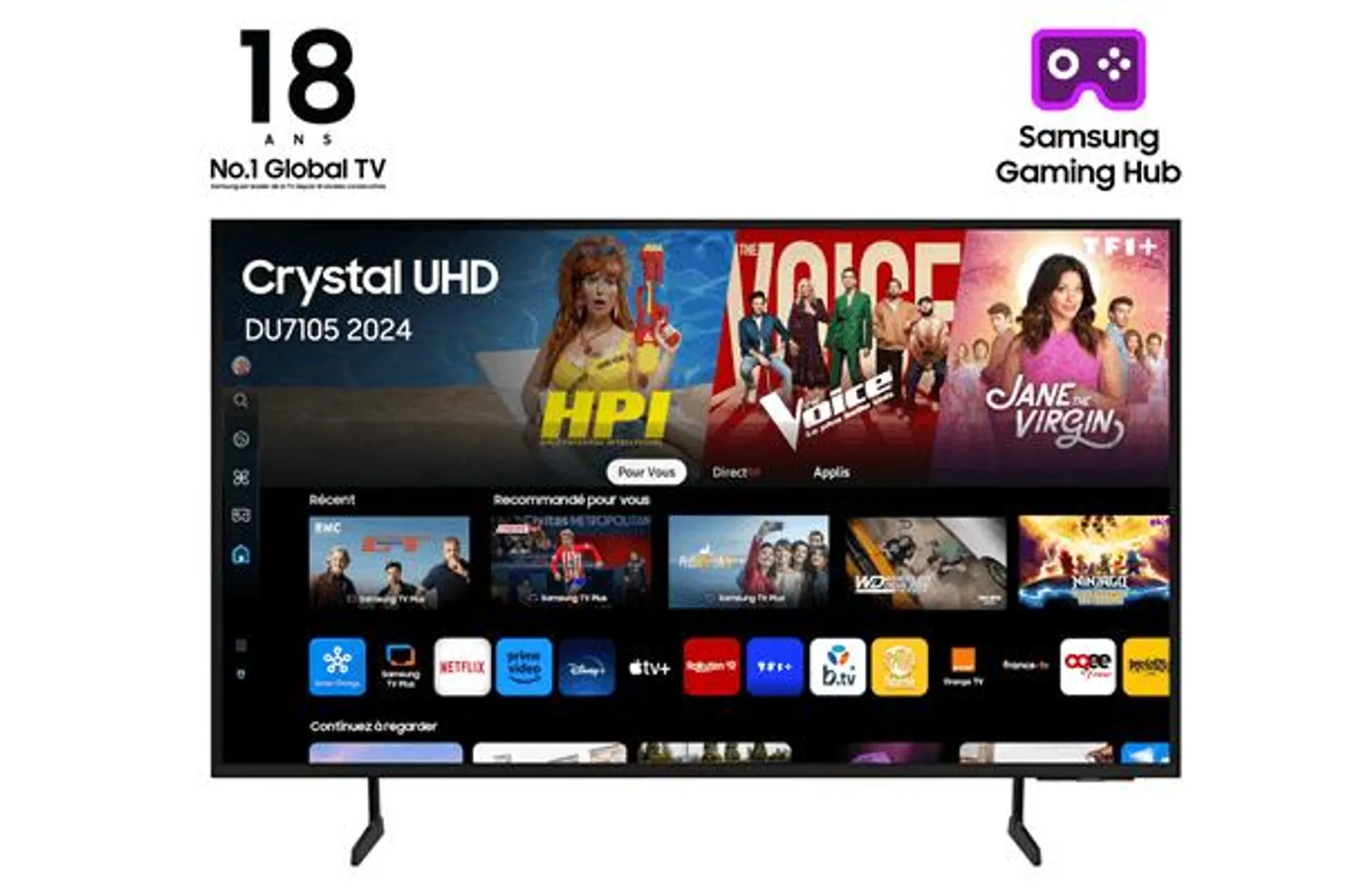 TELEVISOR SAMSUNG 55P TU55DU7105K LED 4K ULTRA HD