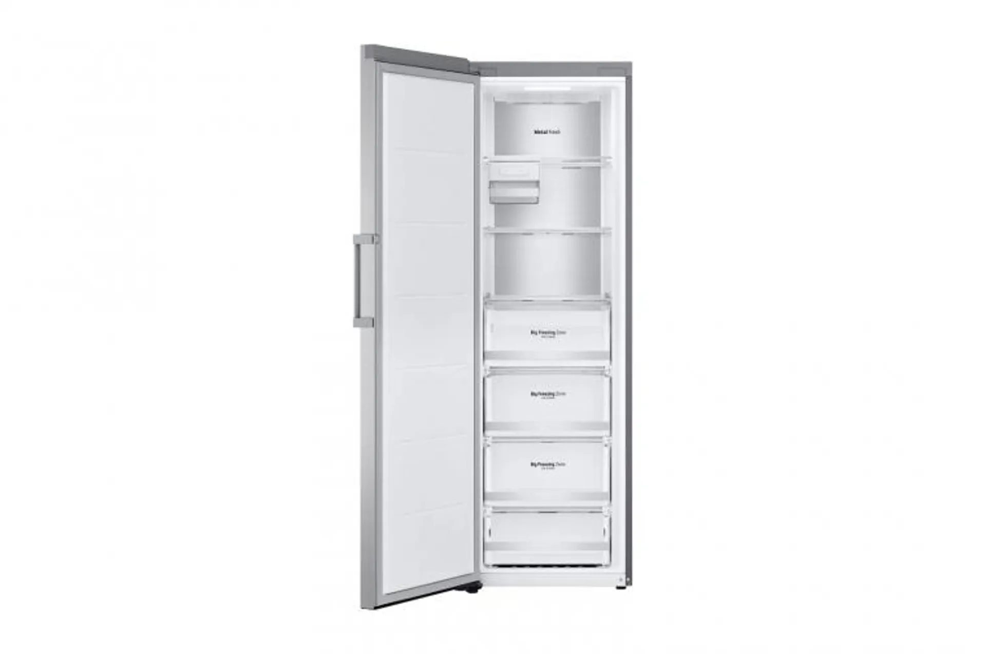 Outlet Congelador 1 puerta LG Total No Frost, 186cm, Inox Antihuellas, D