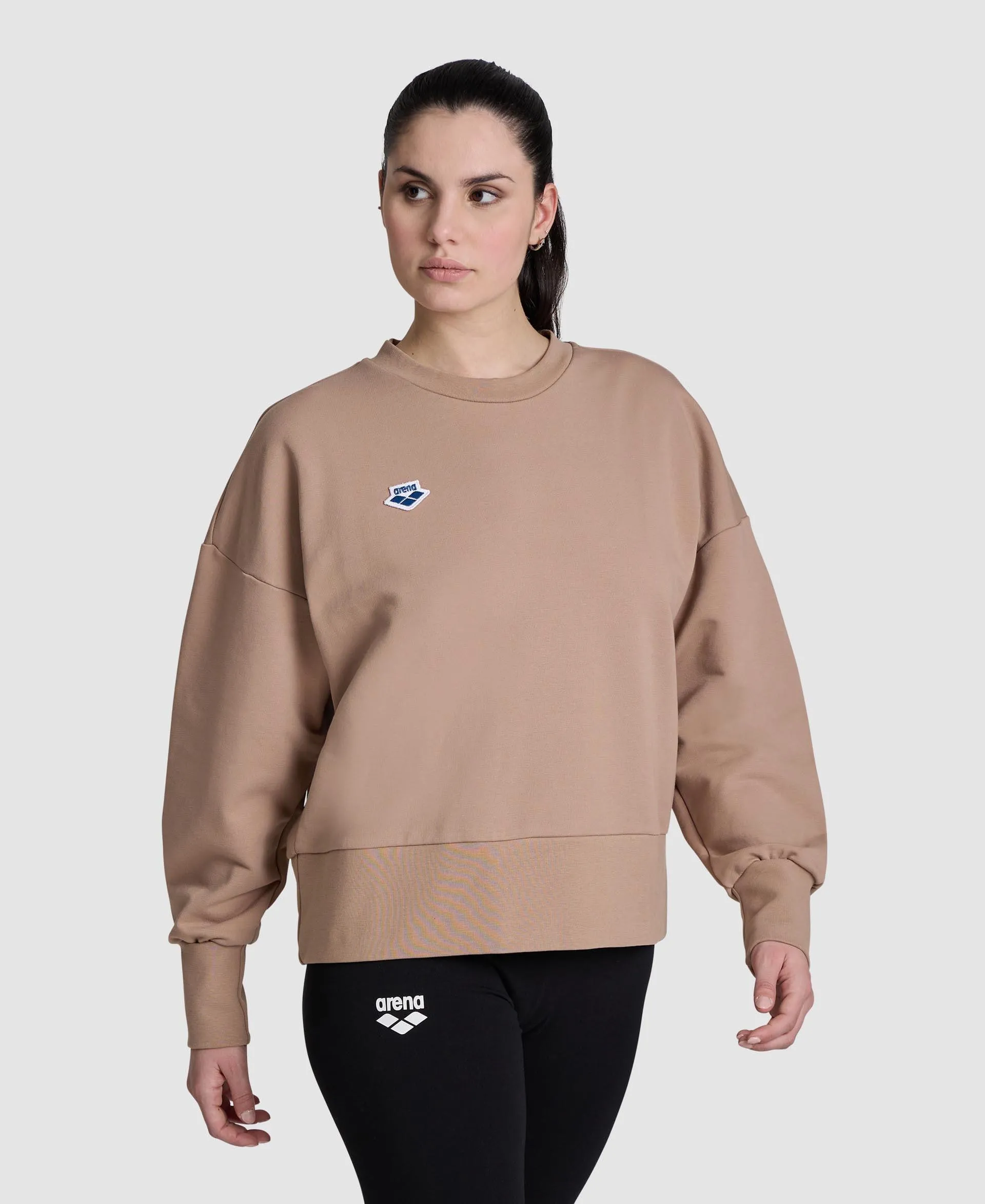 Sudadera oversize Mujer arena Icons