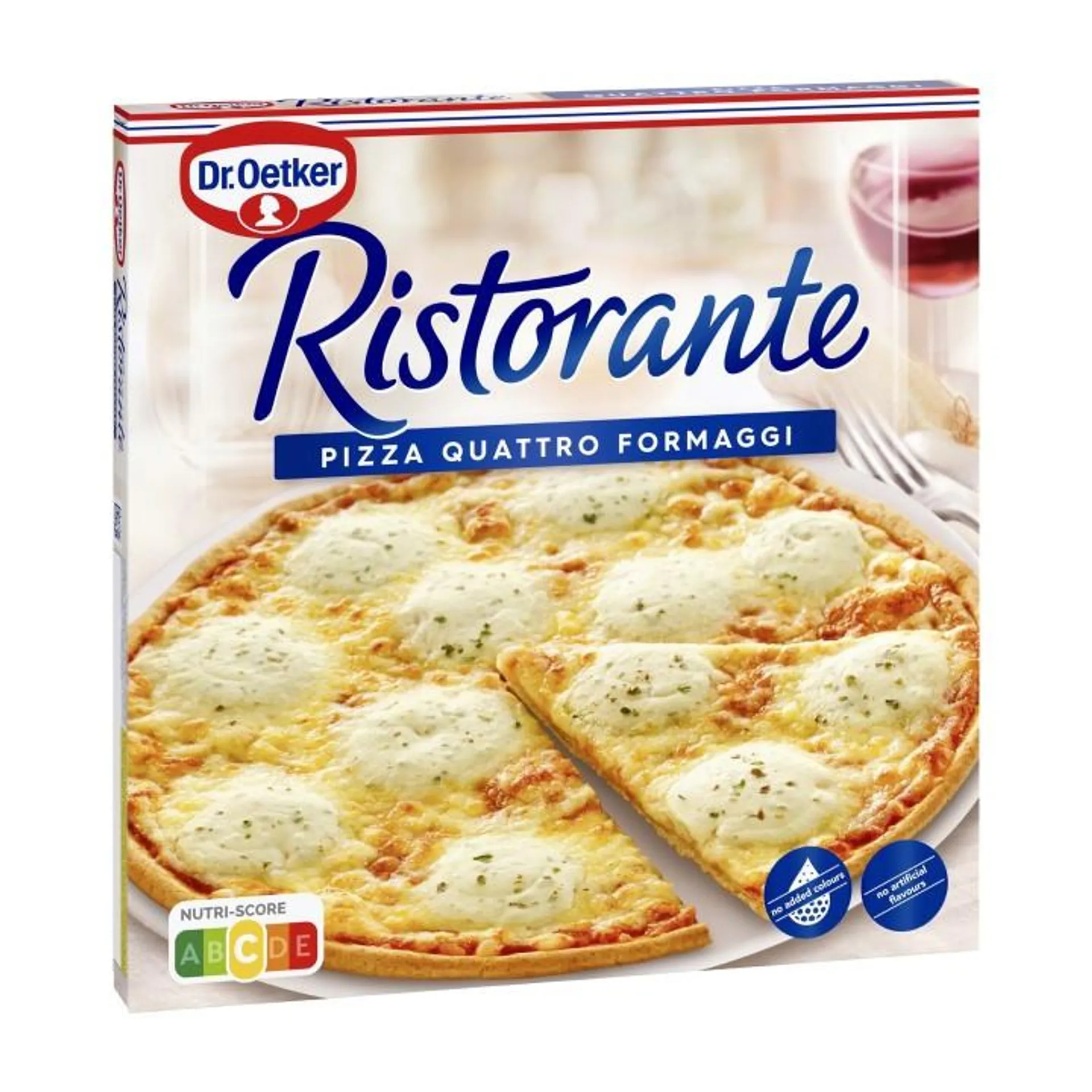 Pizza fina Ristorante 4 quesos Dr.Oetker