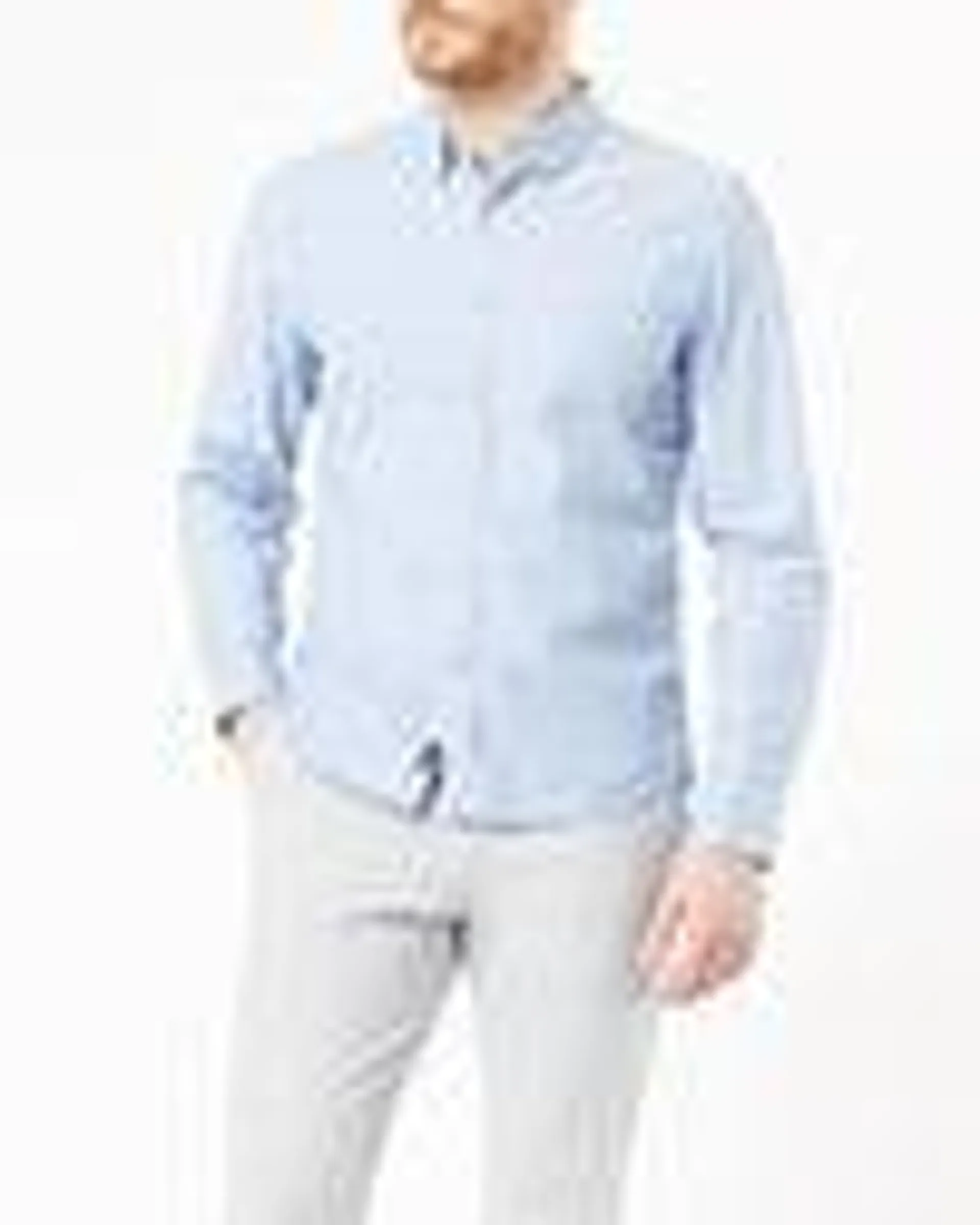 Men's Slim Fit 2 Button Collar Shirt