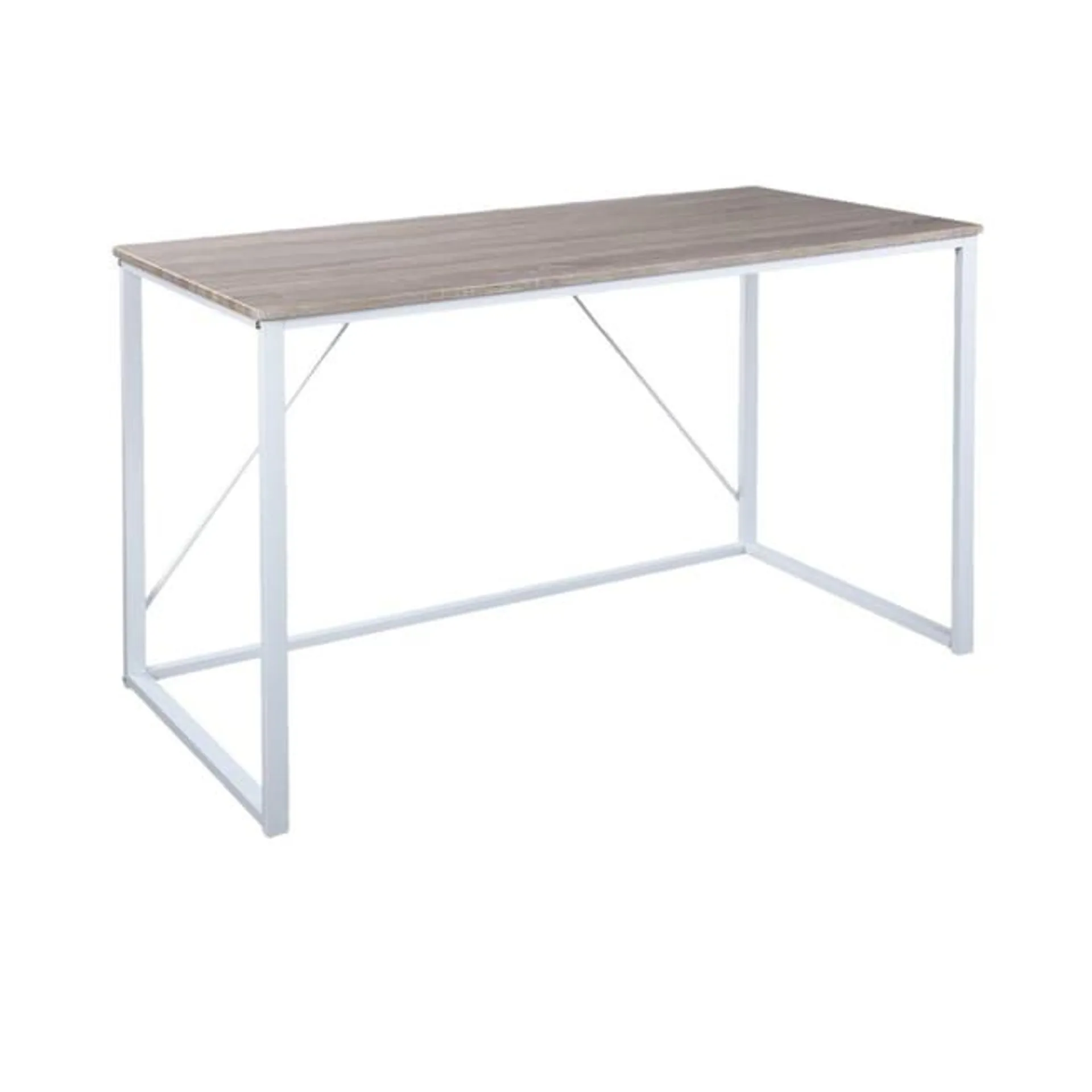 WellHomeMesa Plegable ELMO de color Blanco en madera de Haya