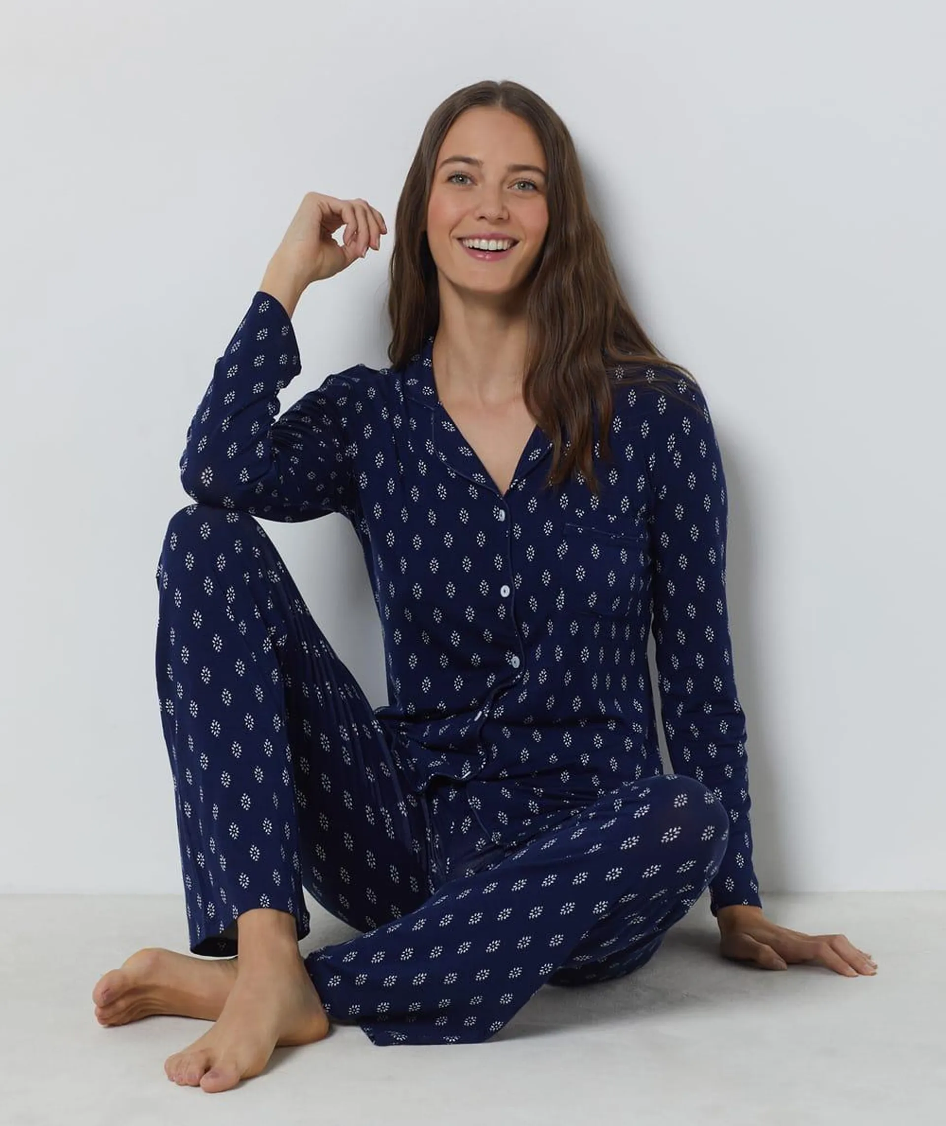 Chemise de pyjama imprimée