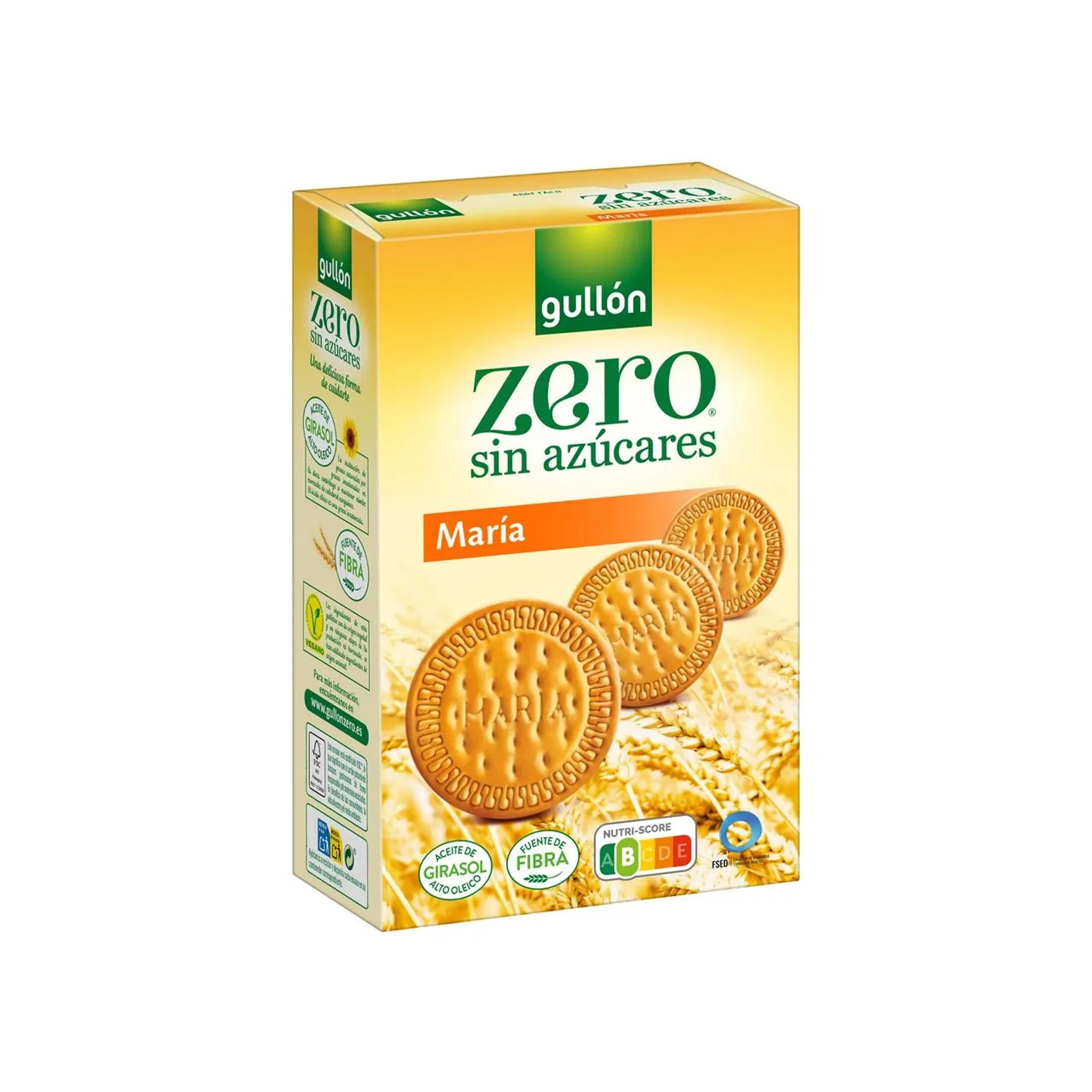 GULLÓN Zero Galletas María sin azúcares 400 g.