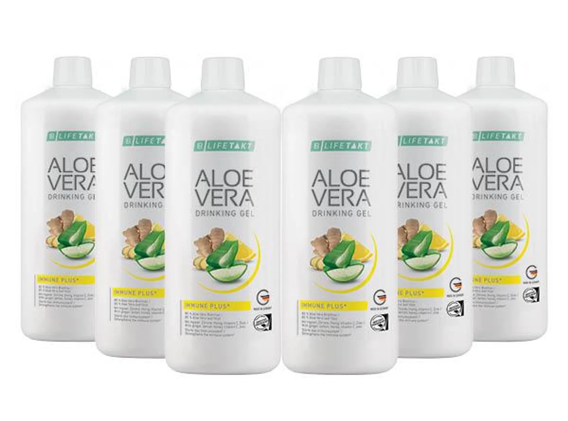 Set de 6 Aloe Vera Gel bebible Immune Plus