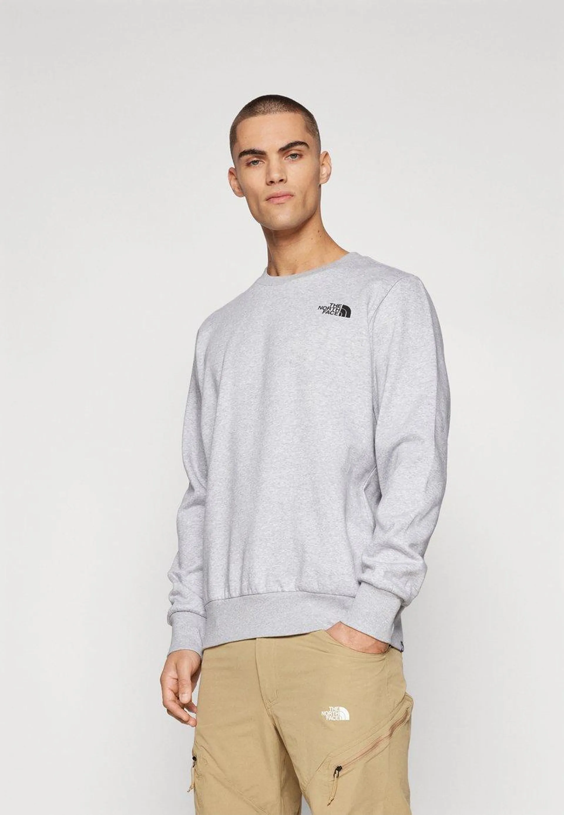 SIMPLE DOME CREW - Sudadera - light grey heather