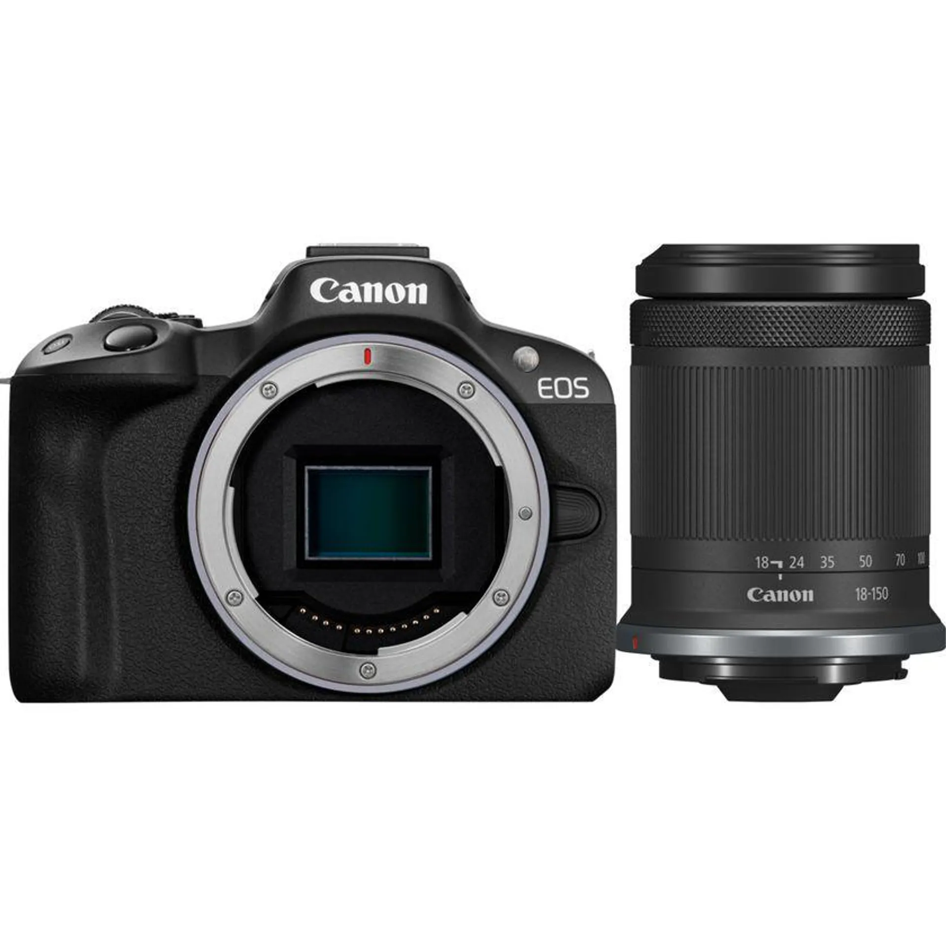 Canon EOS R50 spiegellose Kamera, Schwarz + RF-S 18-150mm F3.5-6.3 IS STM Objektiv