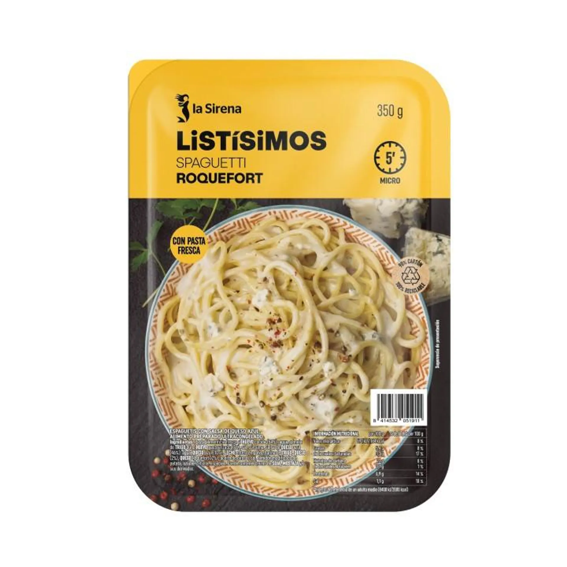 Spaghetti roquefort Listísimos