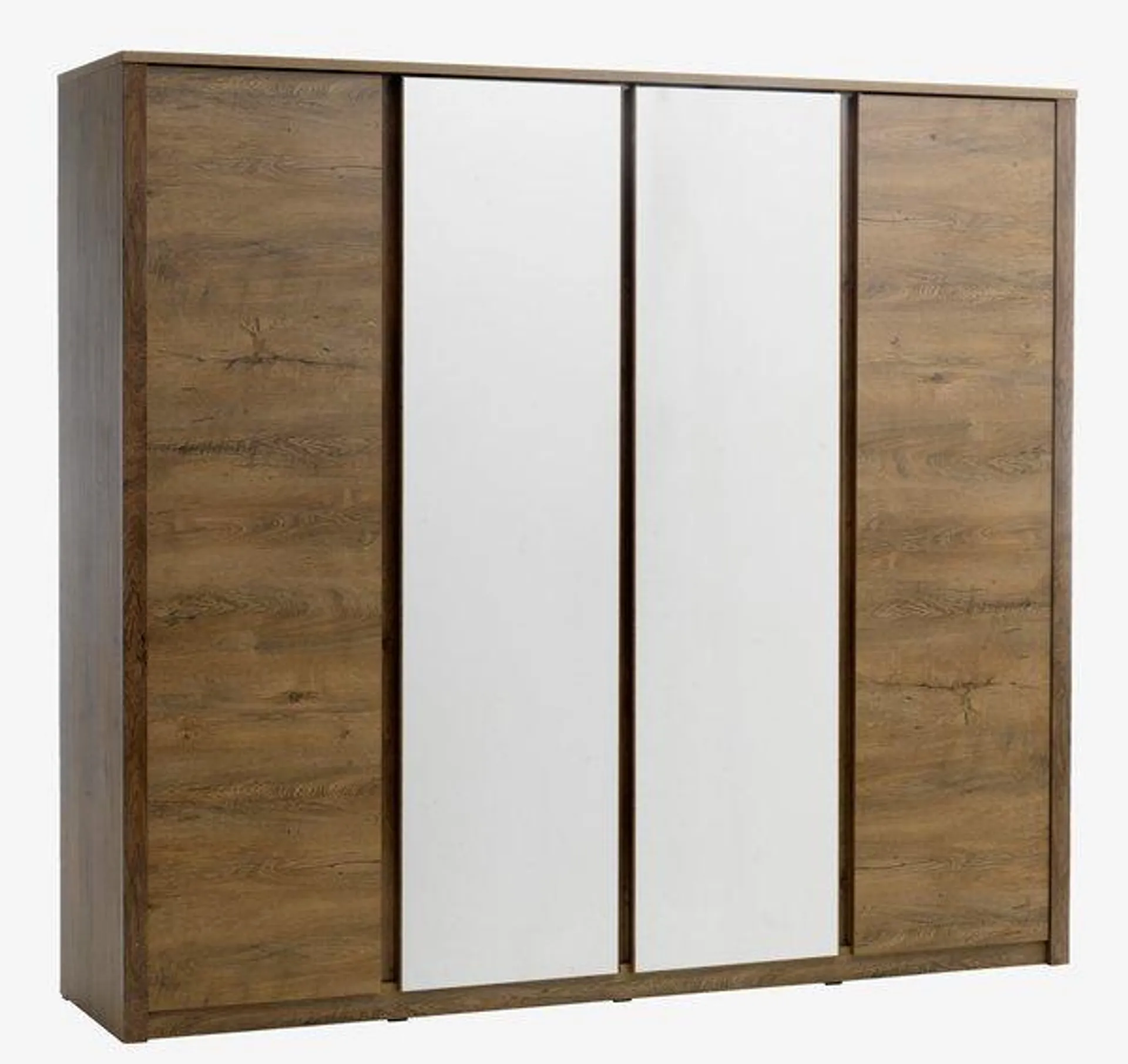 Armoire VEDDE 220x197 a/miroir chêne