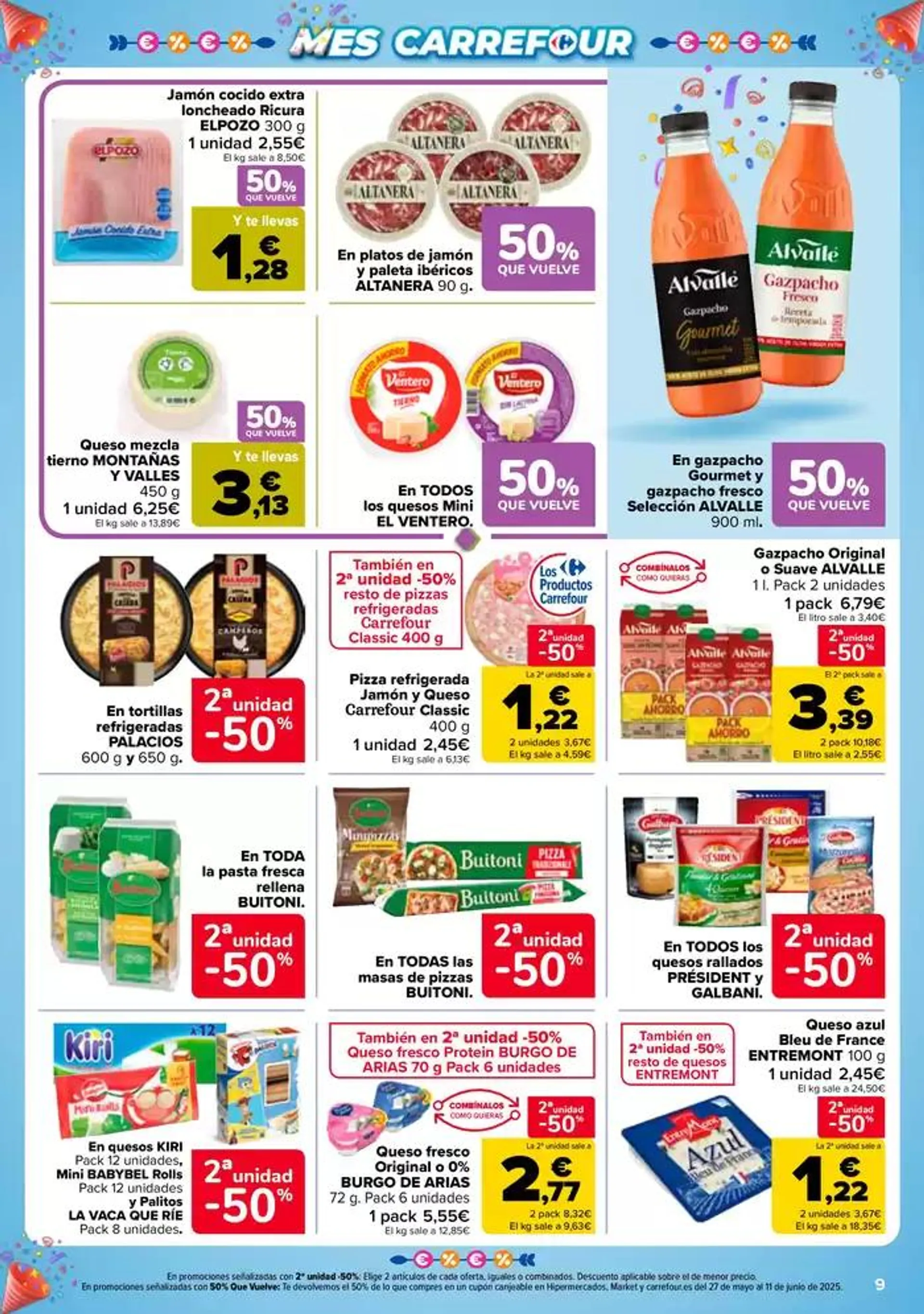 Catálogo de 50% QUE VUELVE + 2ªUD. AL -50% 13 de mayo al 26 de mayo 2025 - Página 9