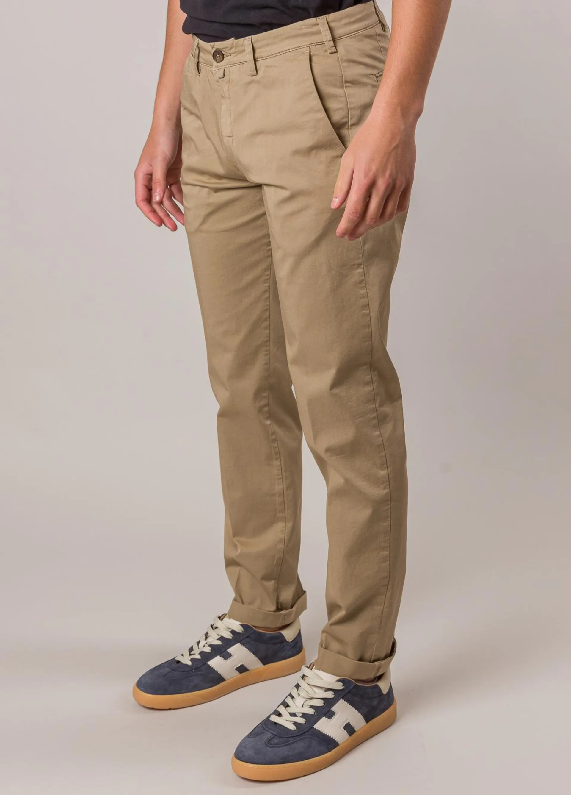 Pantalón chino FUREST COLECCION gabardina tostado