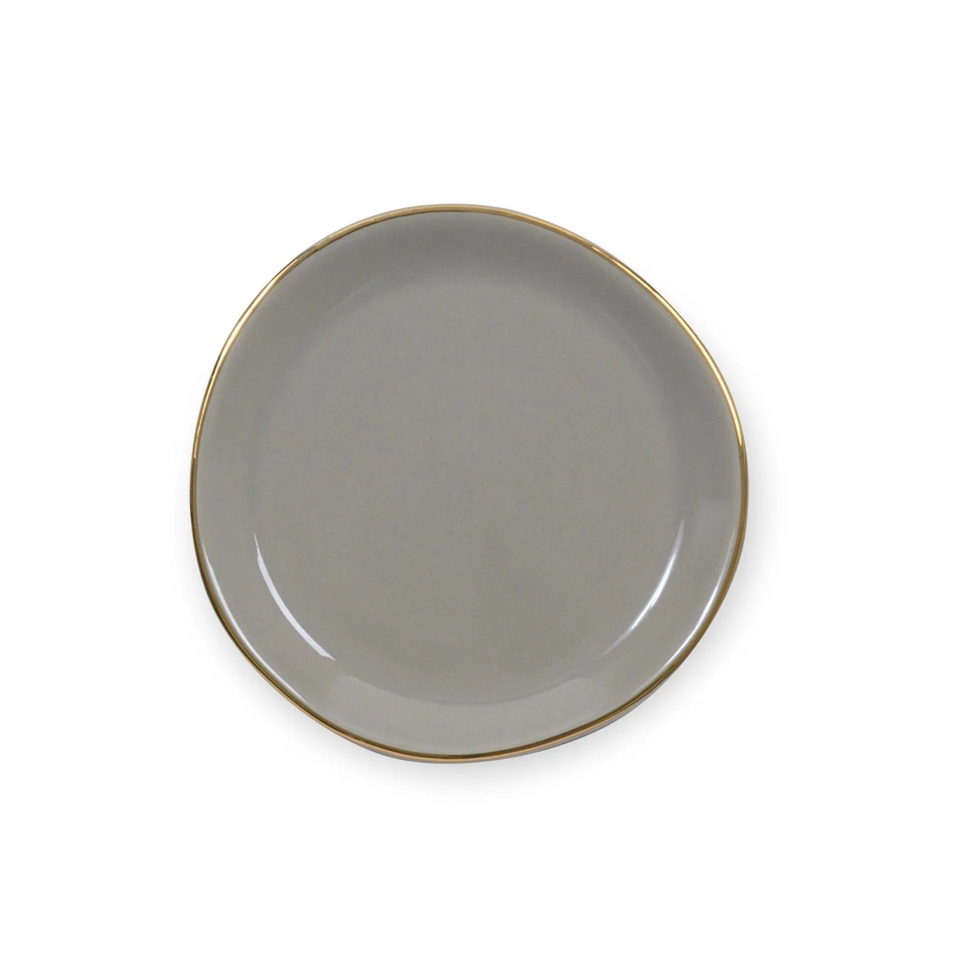 Good Morning plate 9 cm grey morn
