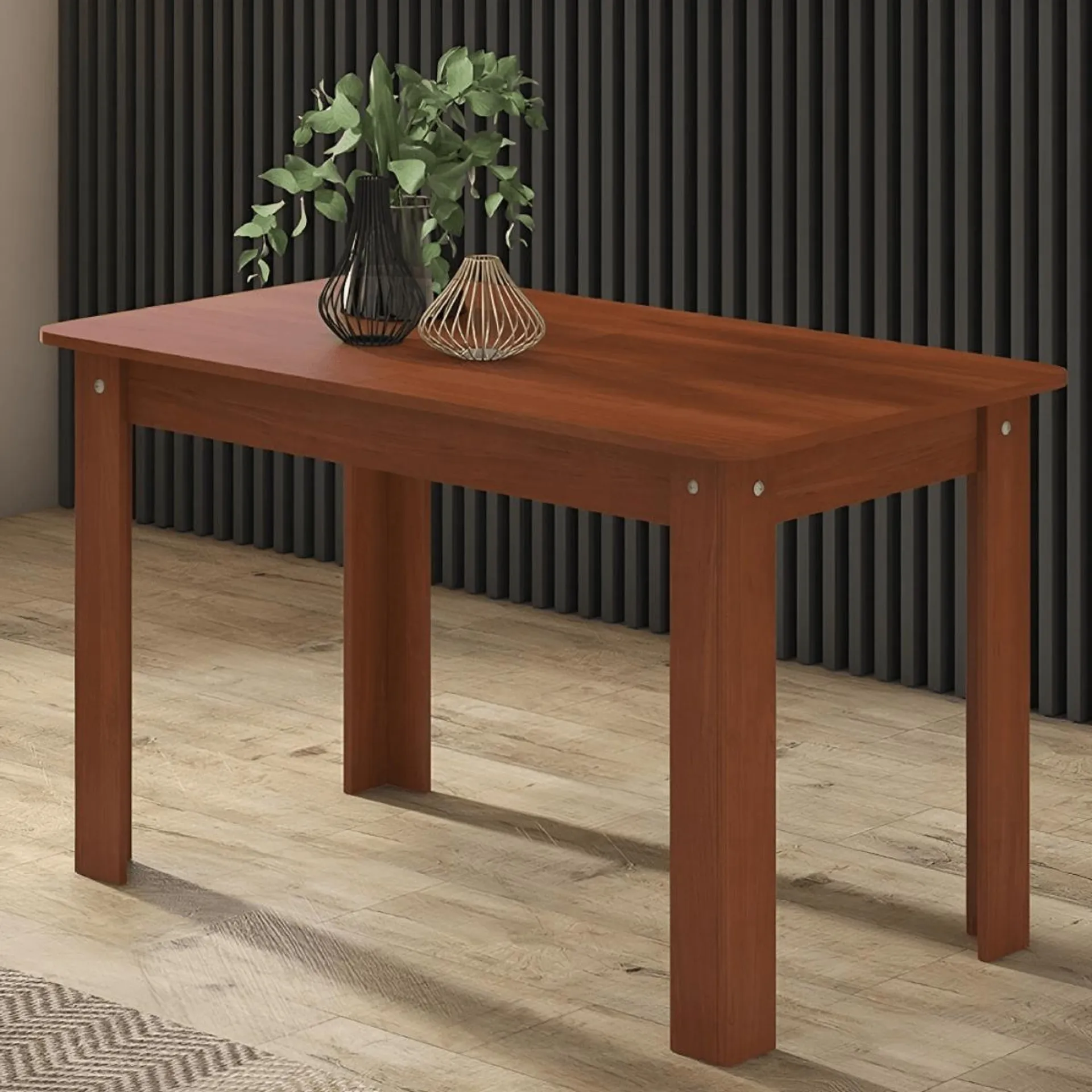 Mesa de comedor Luka extensible 6 comensales 73,6x120-164x70 cm