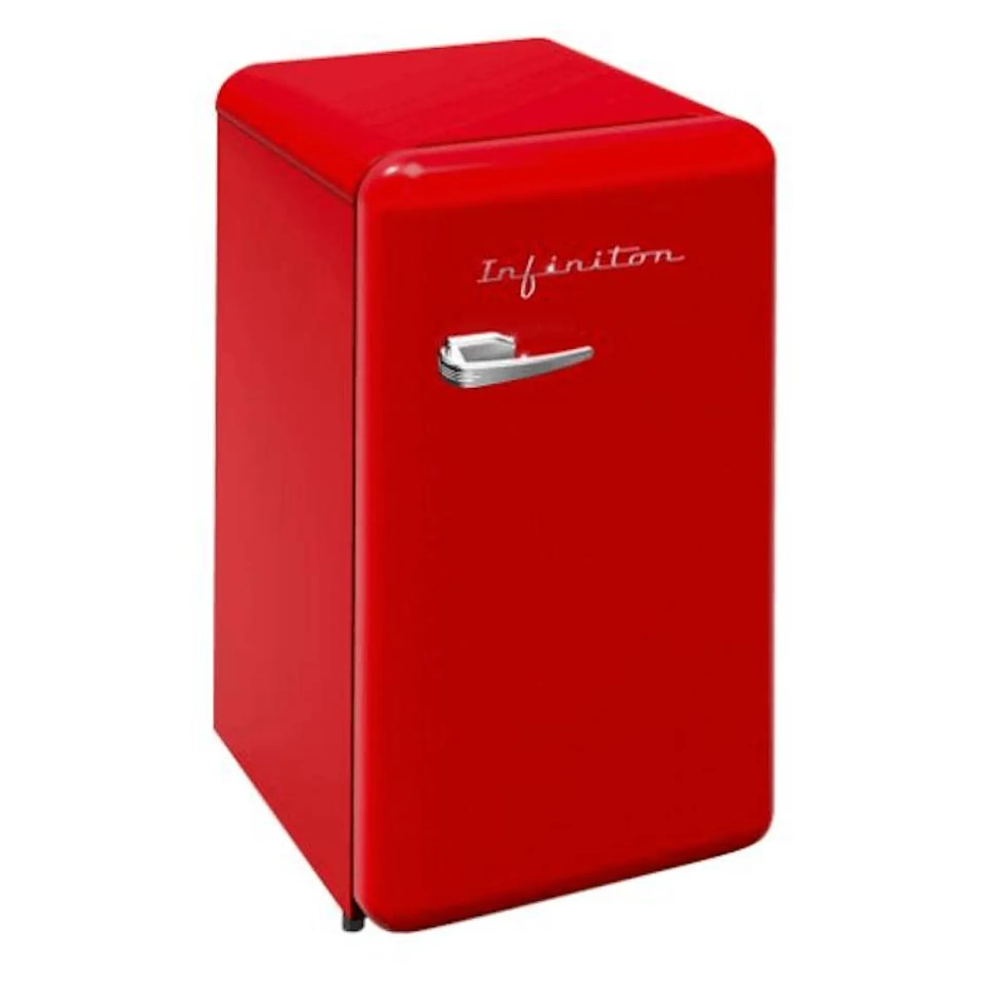 INFINITON Frigorifico Cooler FG-V158, 90 Litros, 87 cm de Altura, Ciclico, E, Rojo Vintage