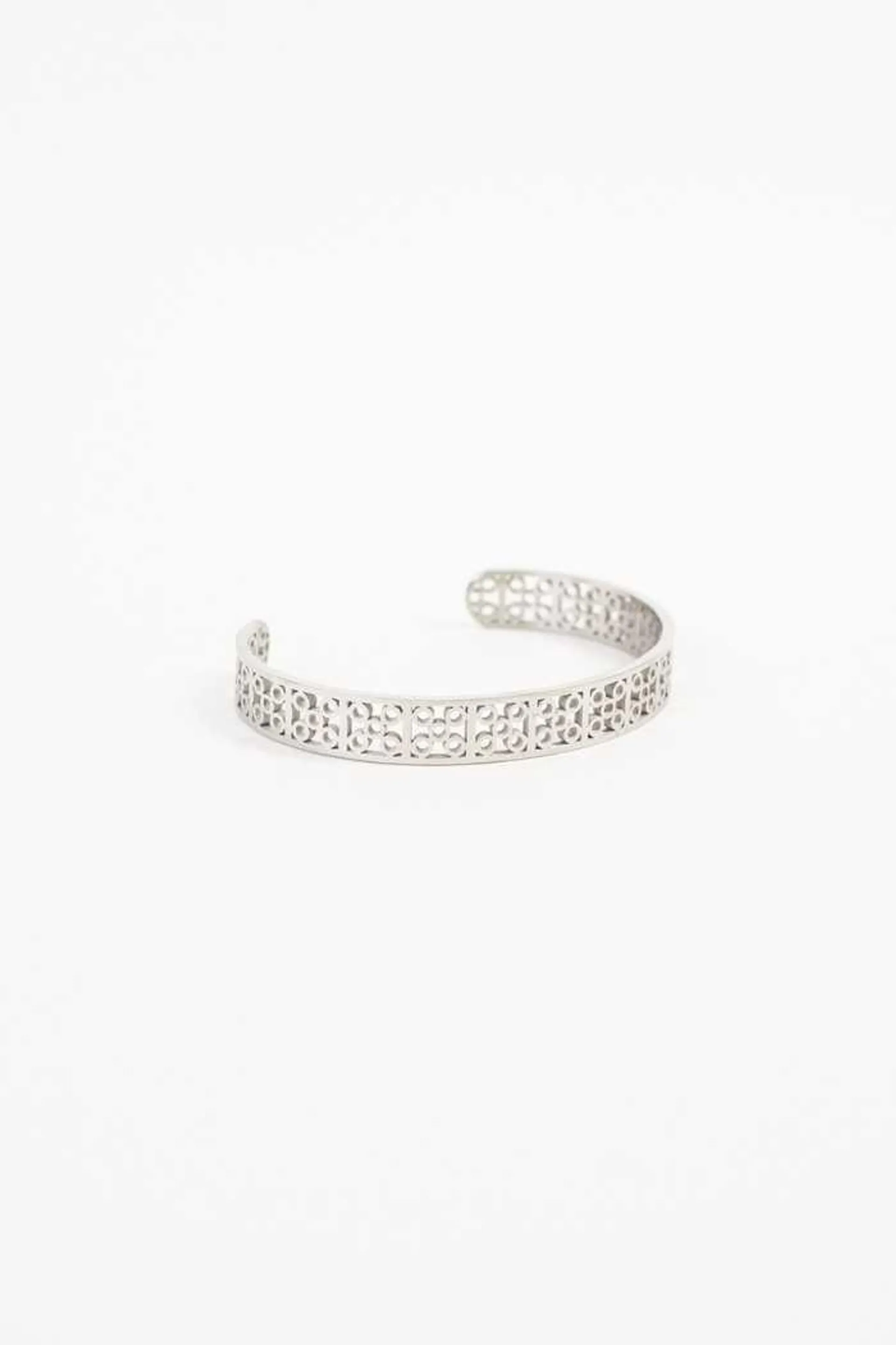 Pulsera rígida plata