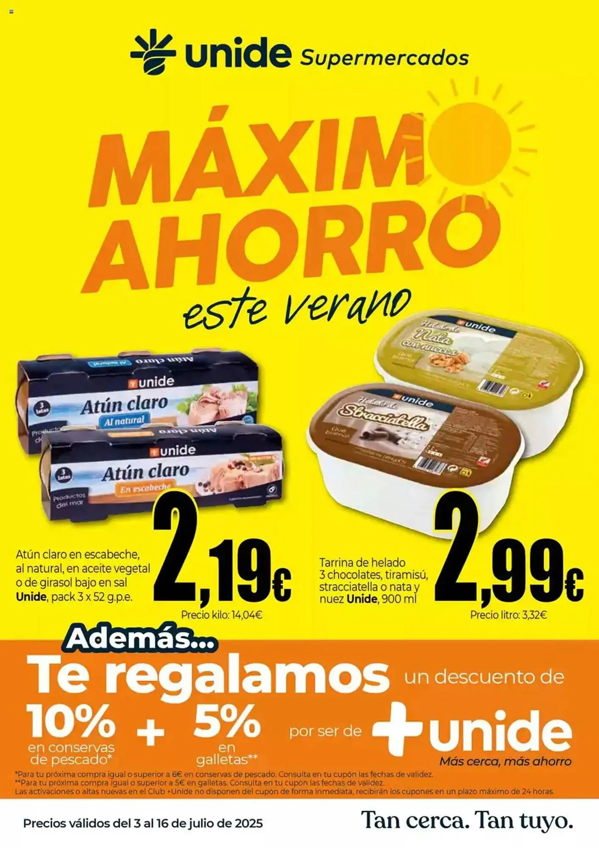 Catálogo de Folleto Unide Supermercados 3 de julio al 16 de julio 2025 - Página 1