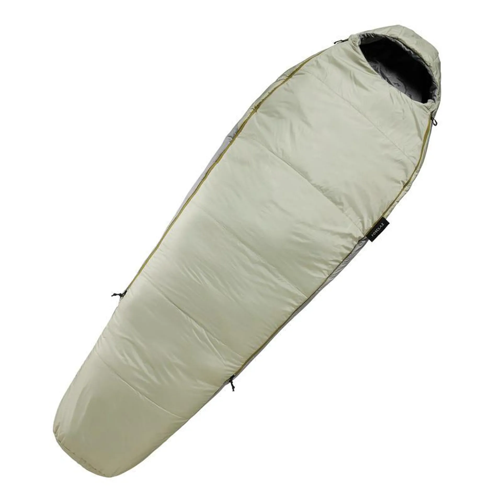 Saco de dormir guata 10 ºC confort forma momia Forclaz Trek 500 caqui