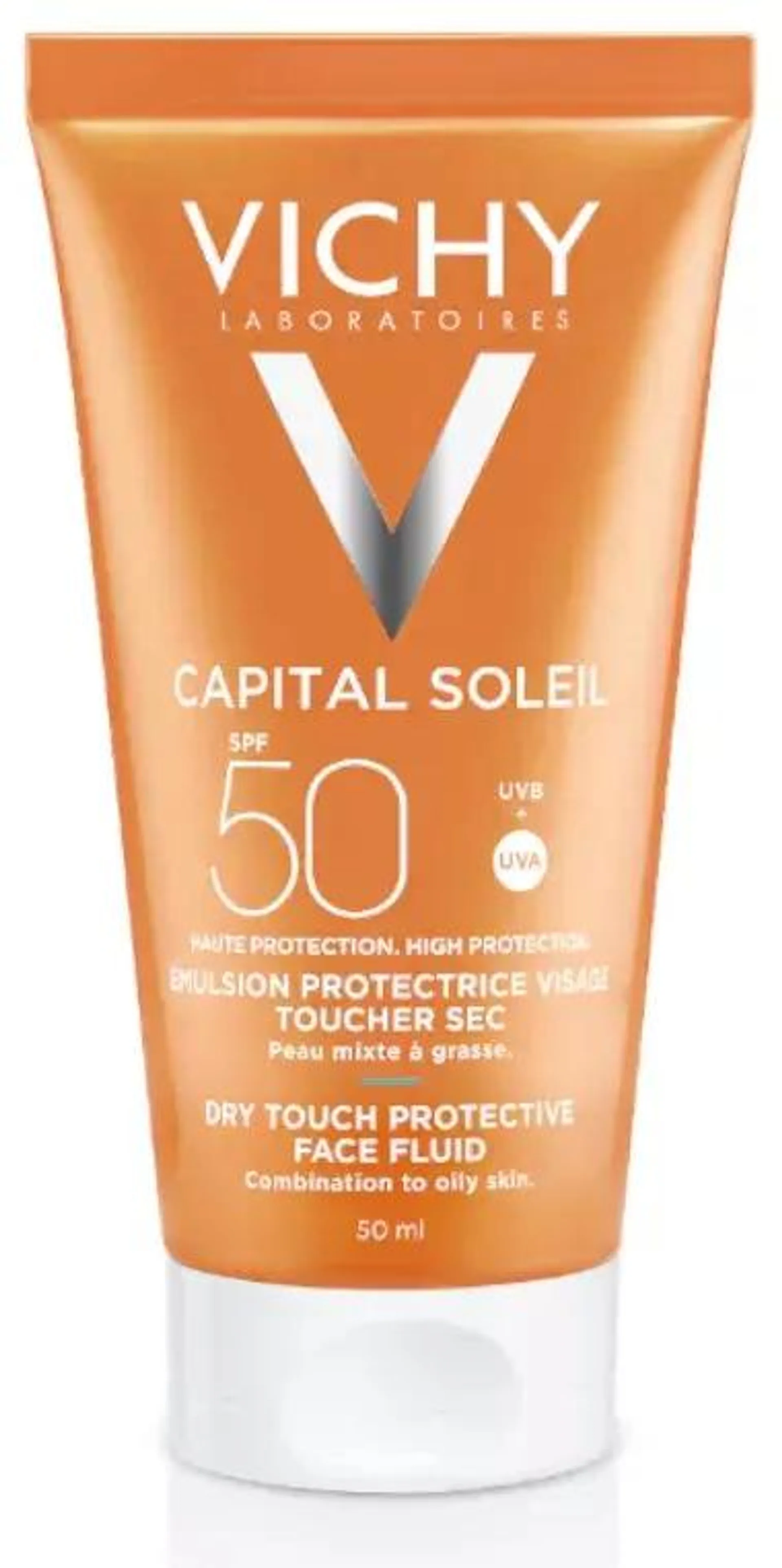 Vichy Capital Soleil Emulsión Solar Facial Tacto Seco SPF50+ 50 ml